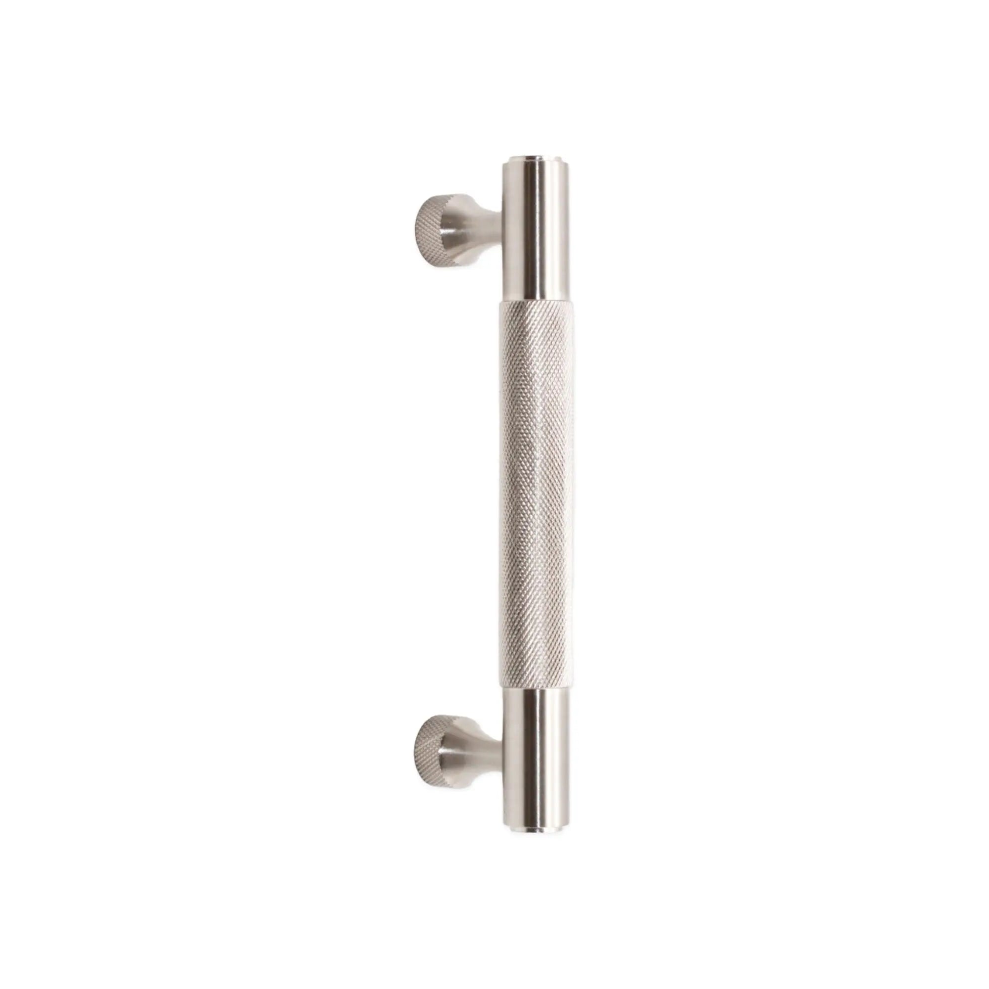 Knurled Bar Handles Small Satin Silver Spira