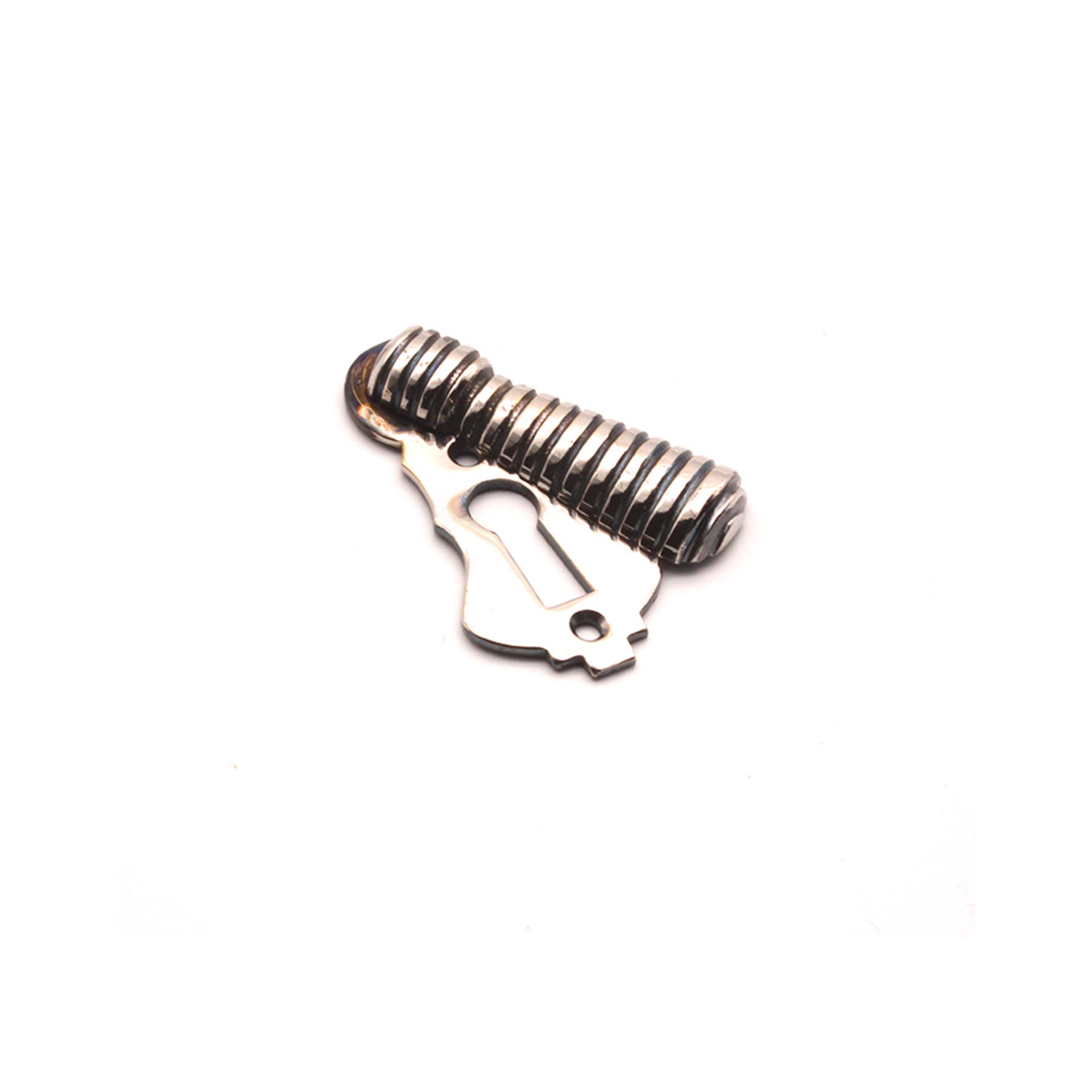 Beehive Escutcheon Aged Nickel