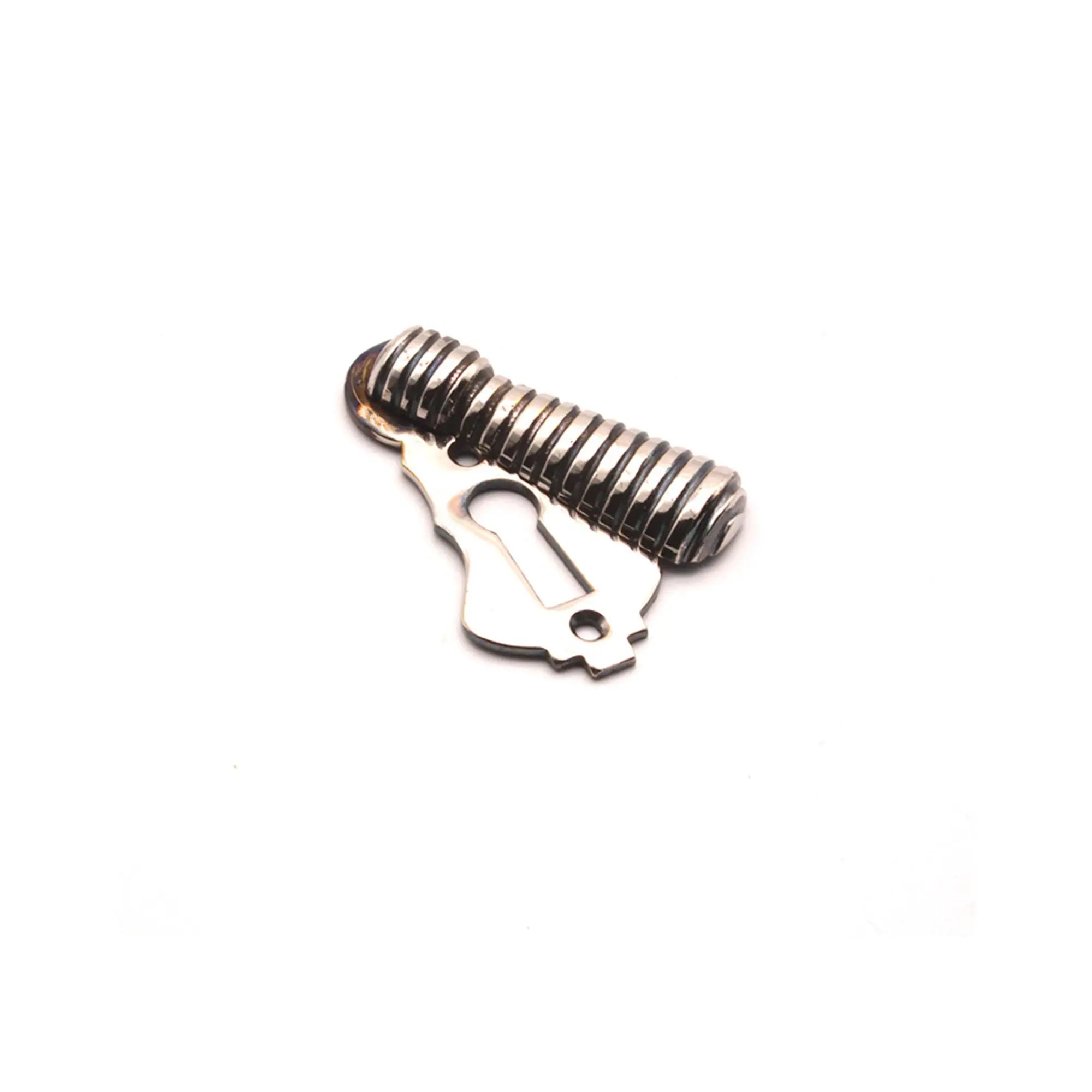 Beehive Escutcheon Aged Nickel Spira