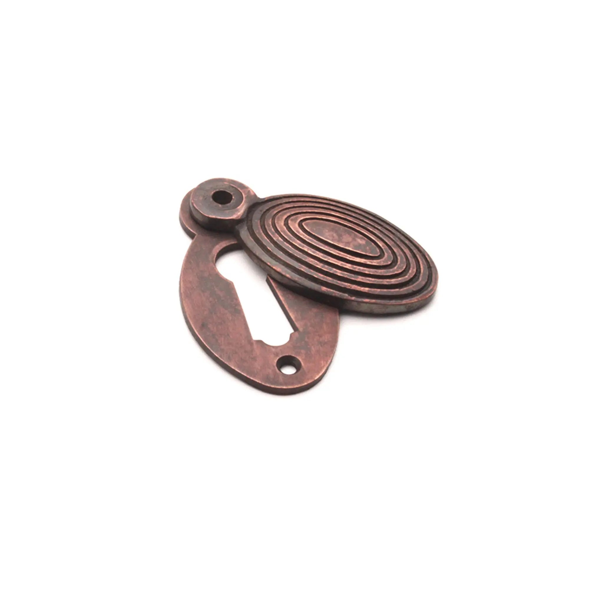 Oval Beehive Escutcheon Aged Bronze Spira
