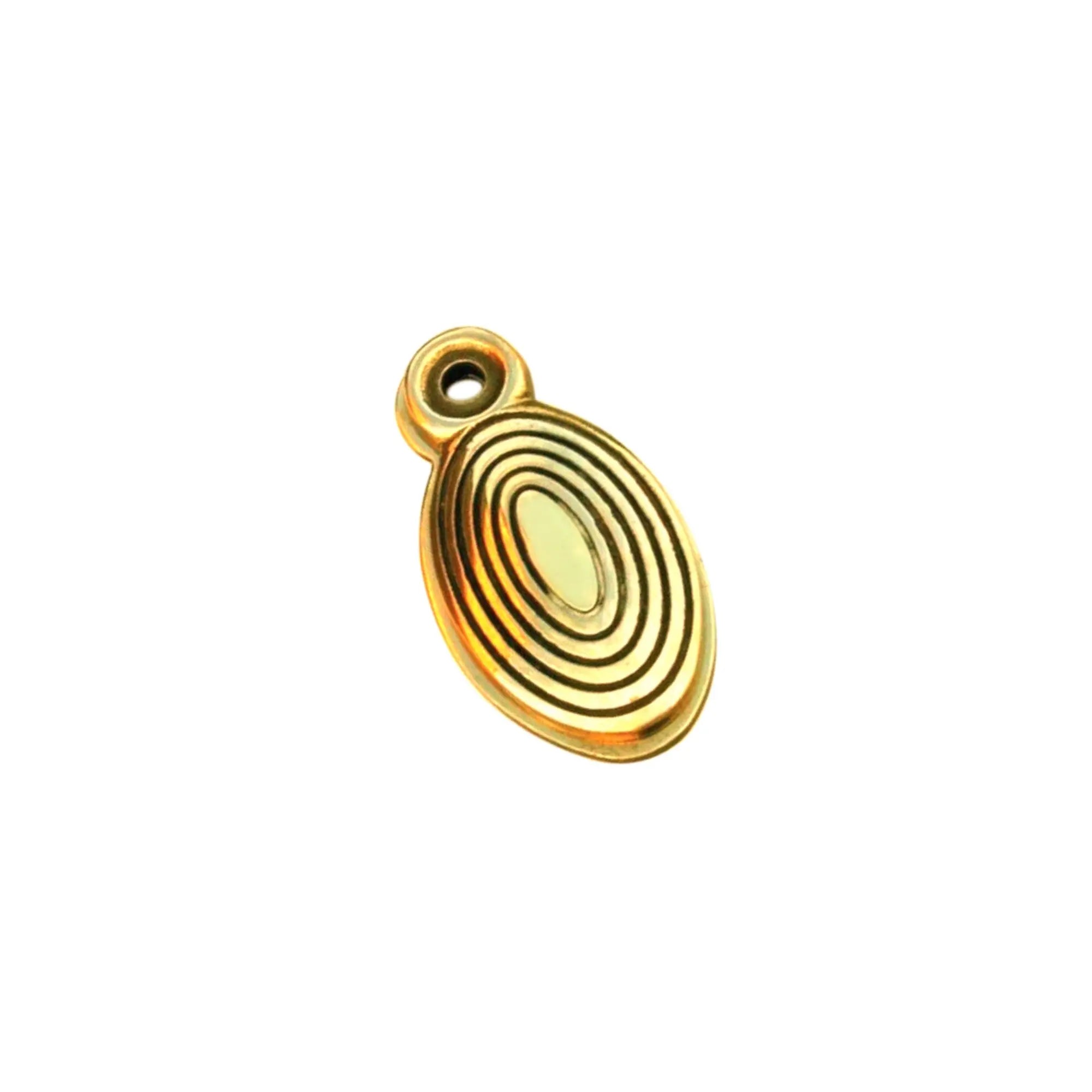 Oval Beehive Escutcheon Aged Brass Spira