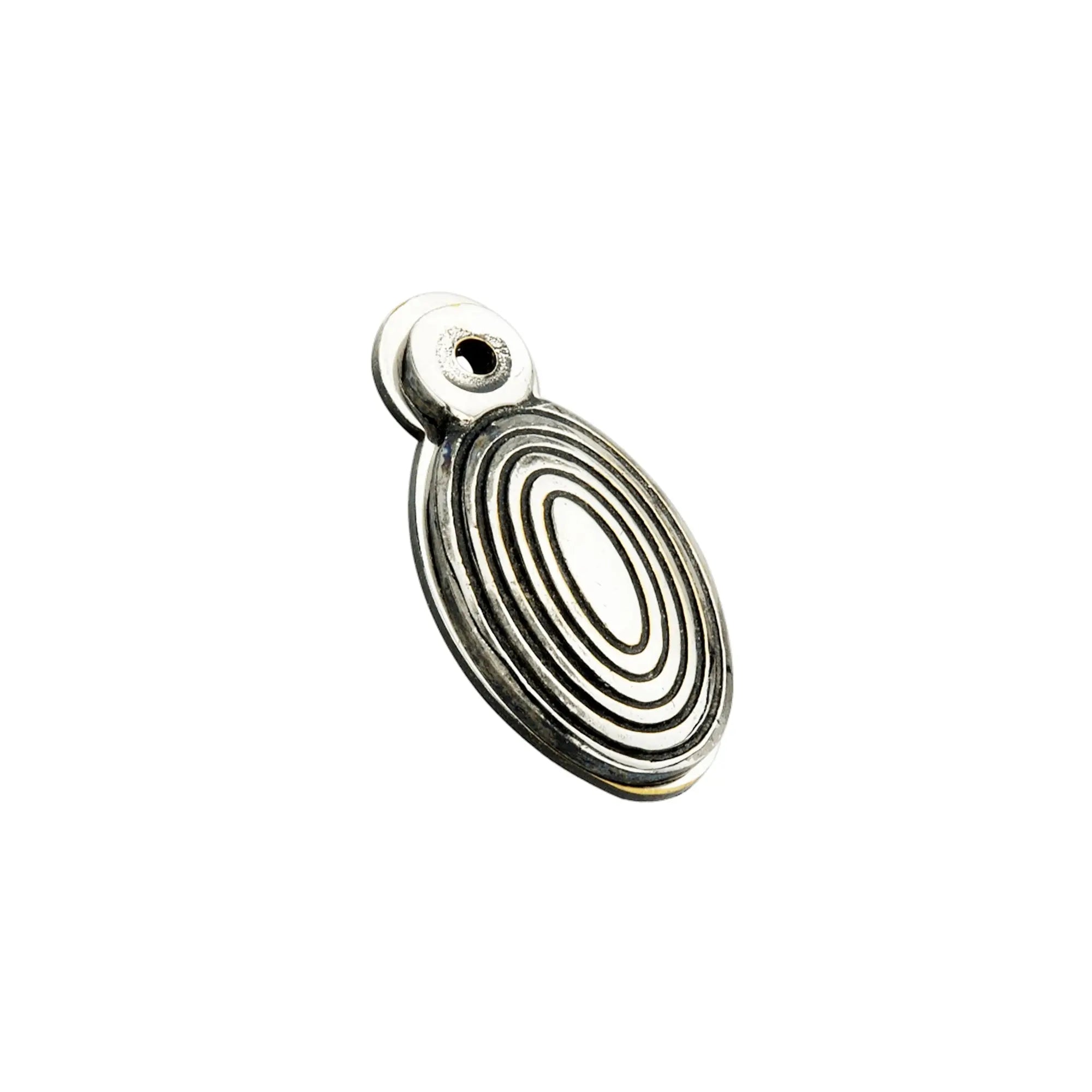 Oval Beehive Escutcheon Aged Nickel Spira