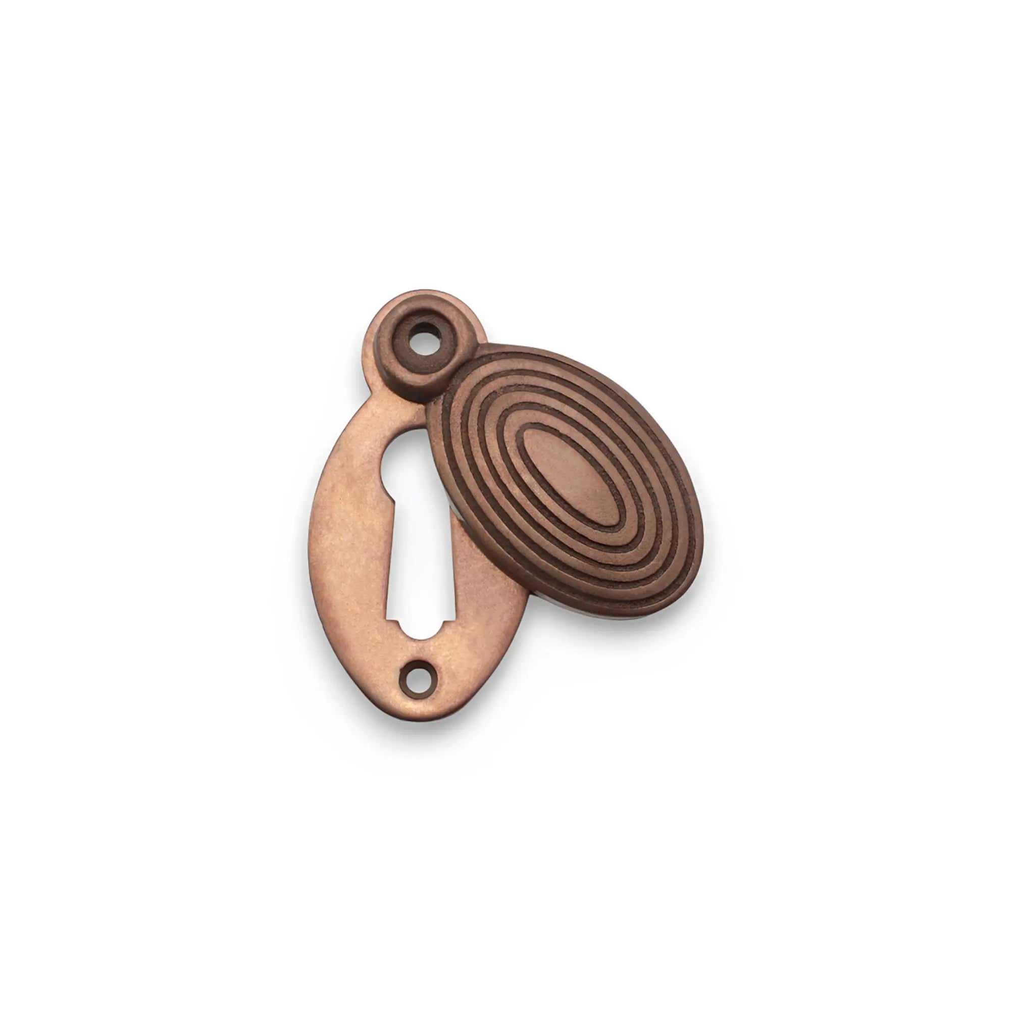 Oval Beehive Escutcheon Matt Antique Spira