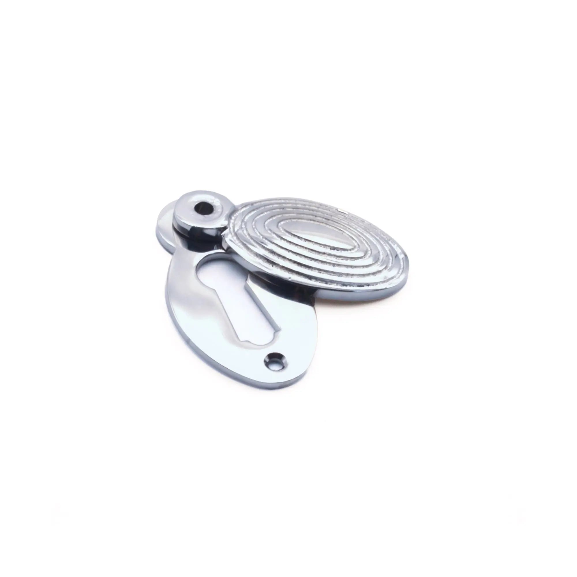 Oval Beehive Escutcheon Polished Chrome Spira