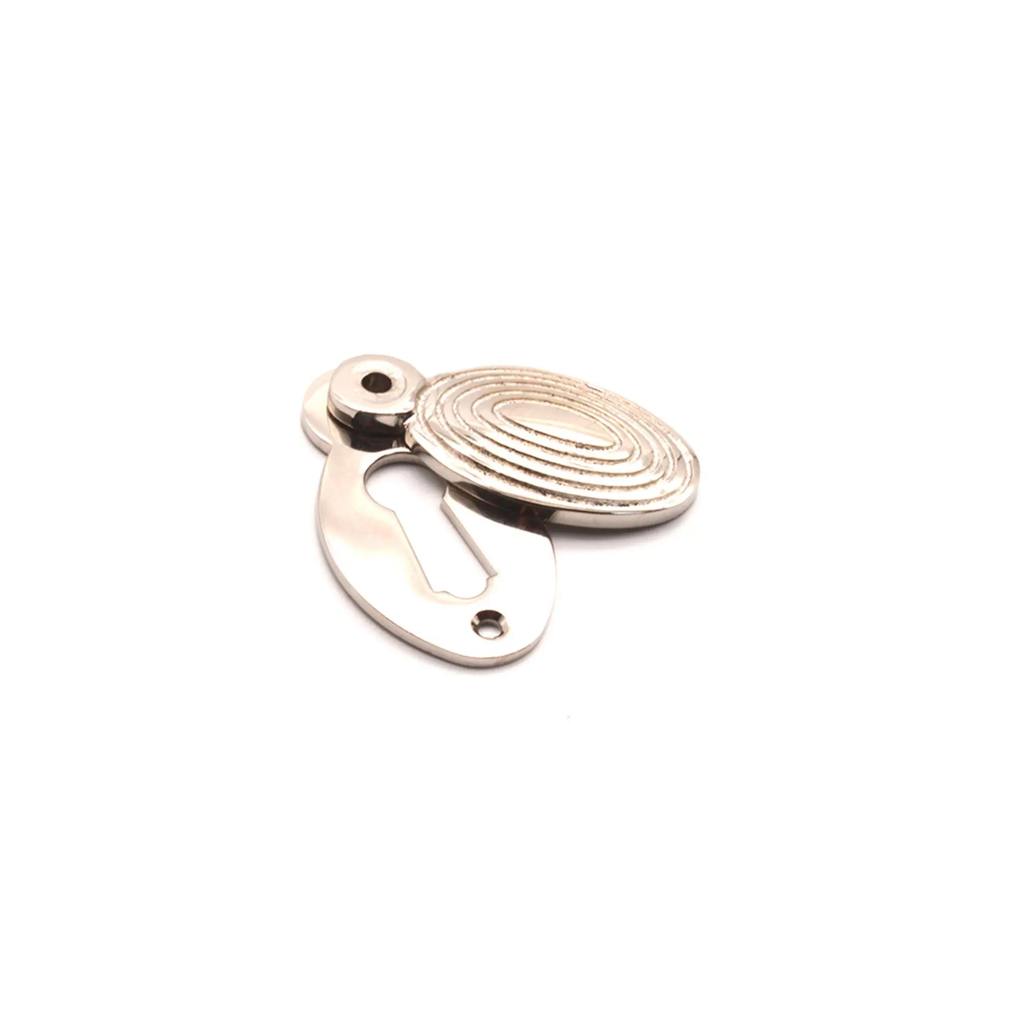 Oval Beehive Escutcheon Polished Nickel Spira