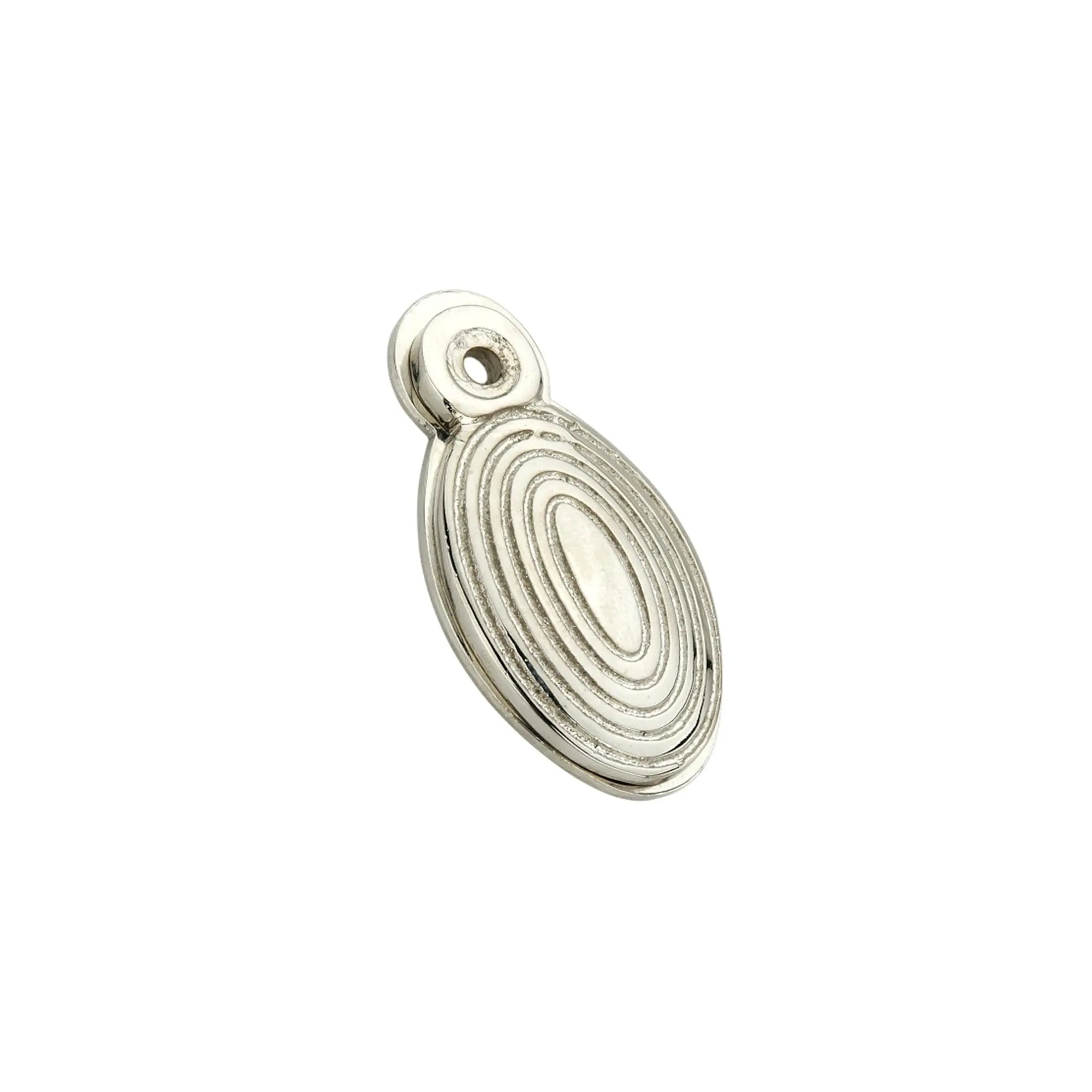 Oval Beehive Escutcheon Polished Nickel Spira