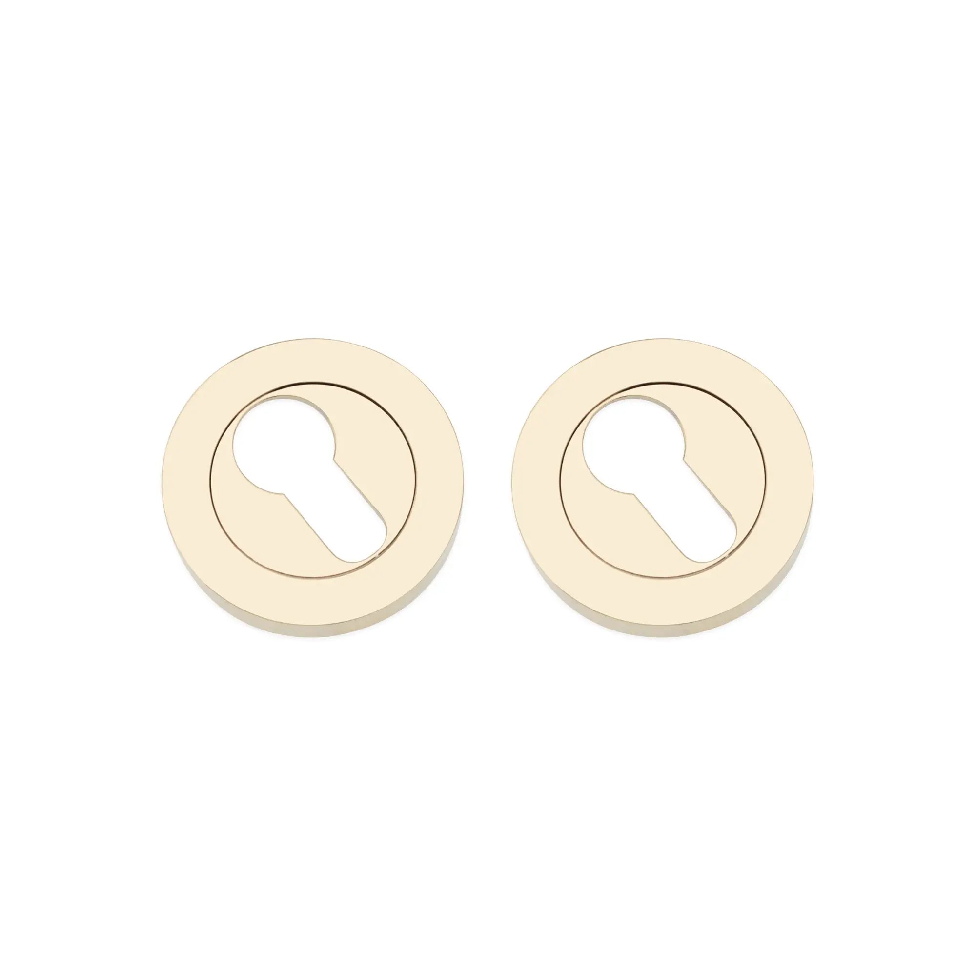 Euro Profile Escutcheon PVD Brass Spira