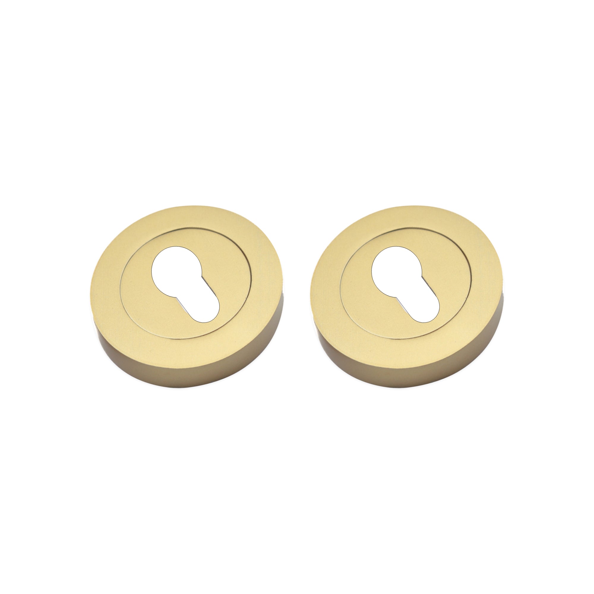 Euro Profile Escutcheon Satin Brass