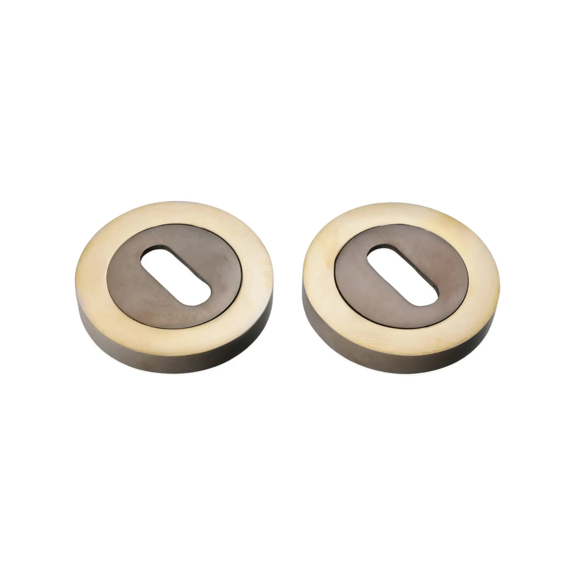 Oval Standard Escutcheon Aged Brass Spira