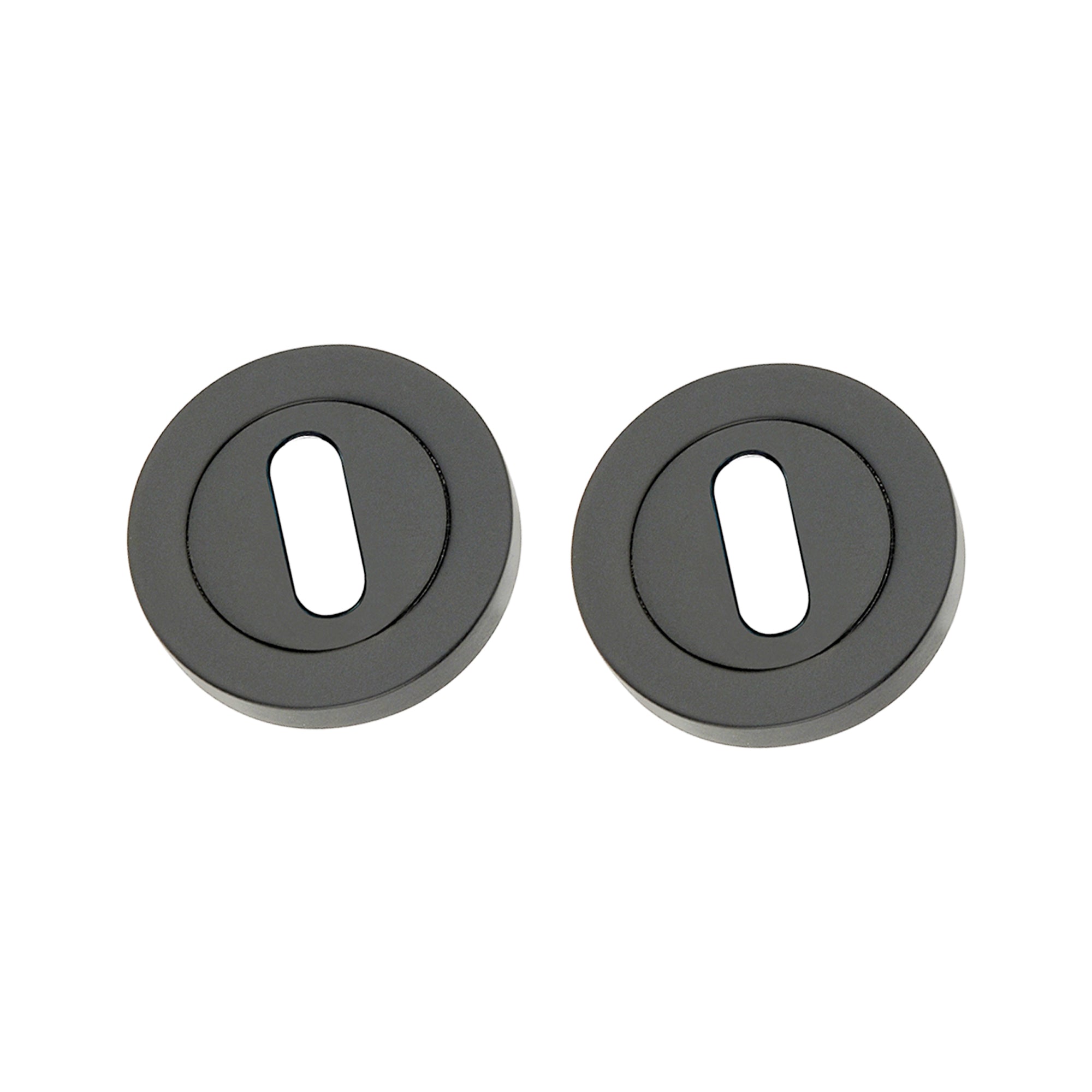 Oval Standard Escutcheon Matt Black