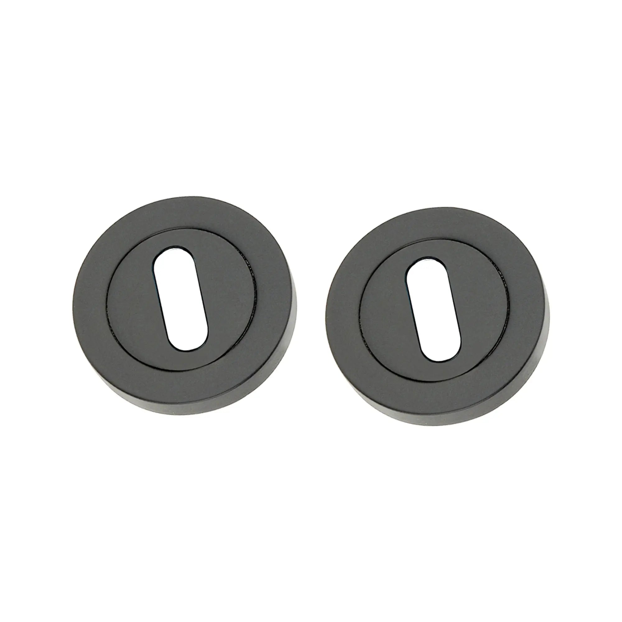 Oval Standard Escutcheon Matt Black Spira
