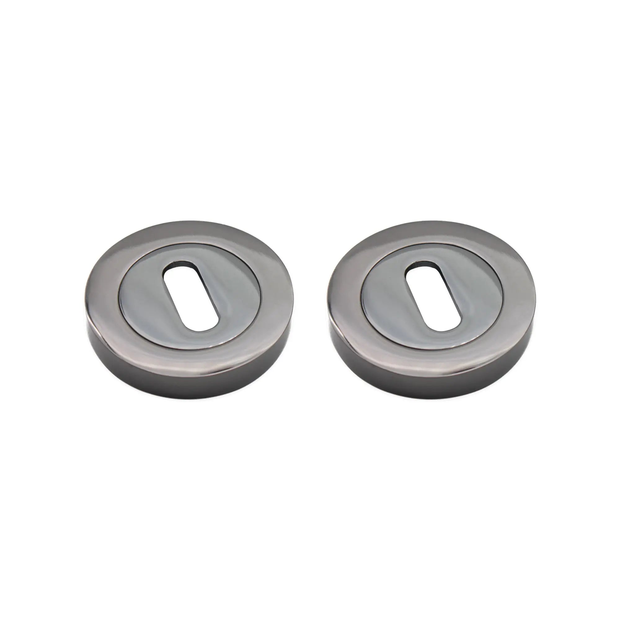 Oval Standard Escutcheon Black Nickel Spira