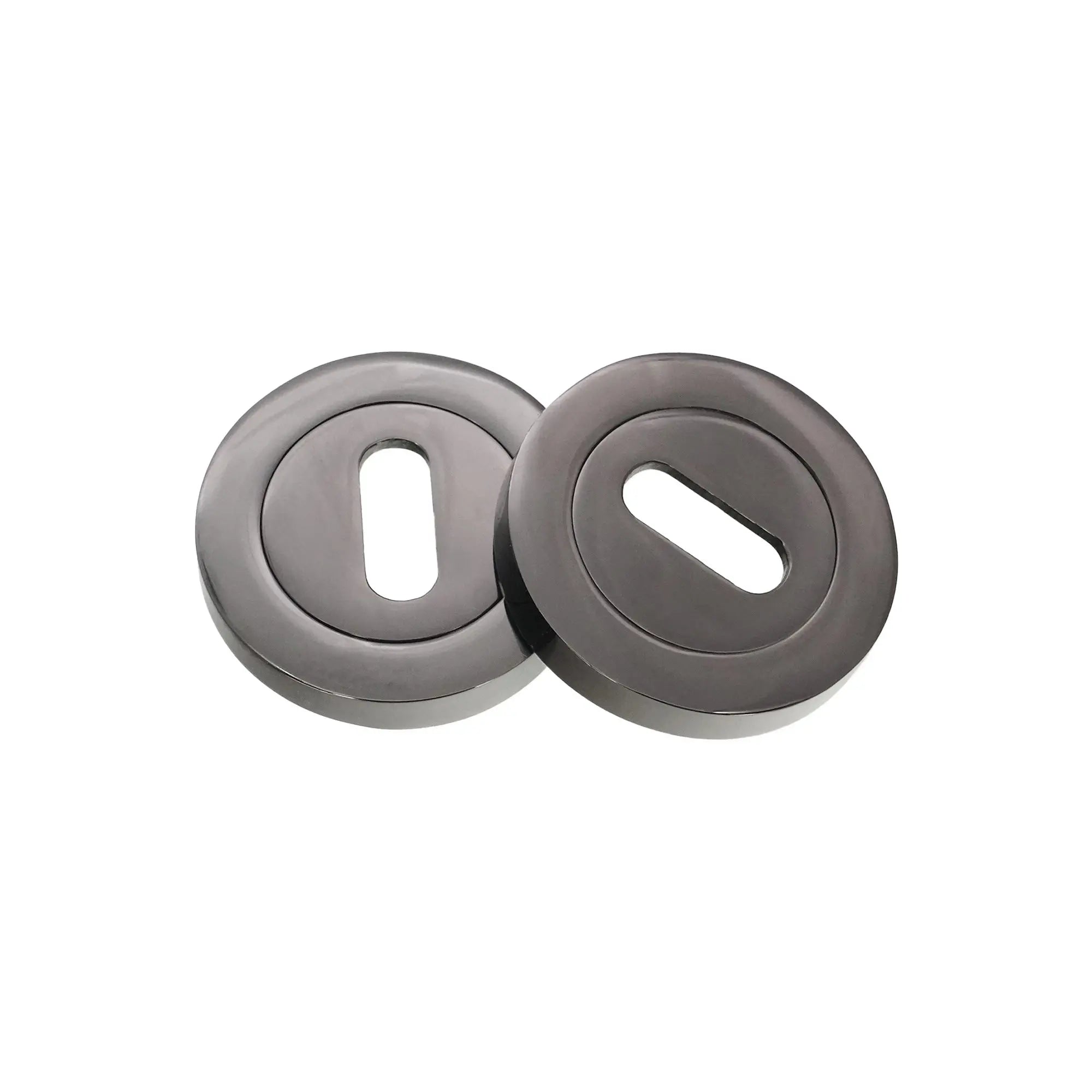 Oval Standard Escutcheon Black Nickel Spira