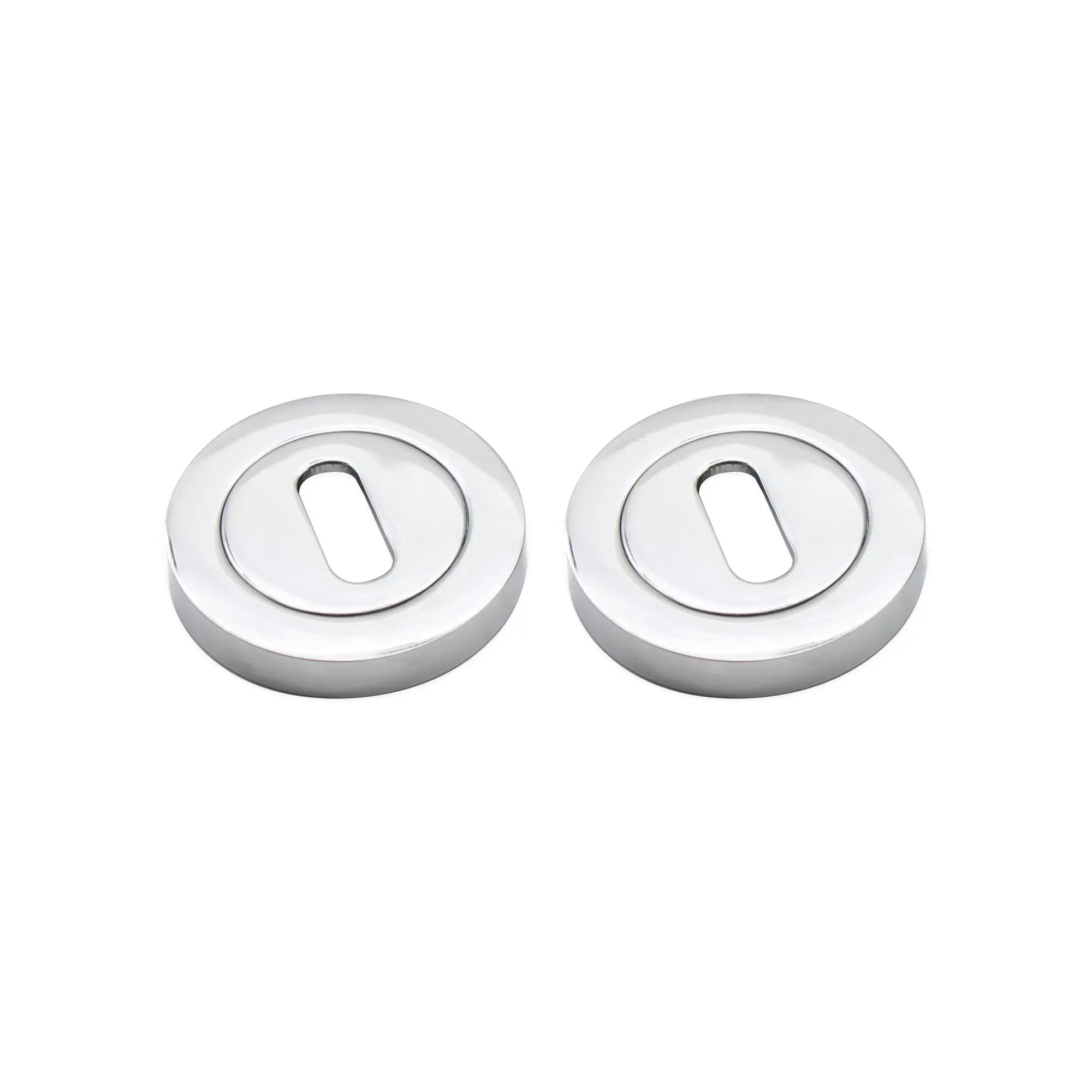 Oval Standard Escutcheon Polished Chrome Spira