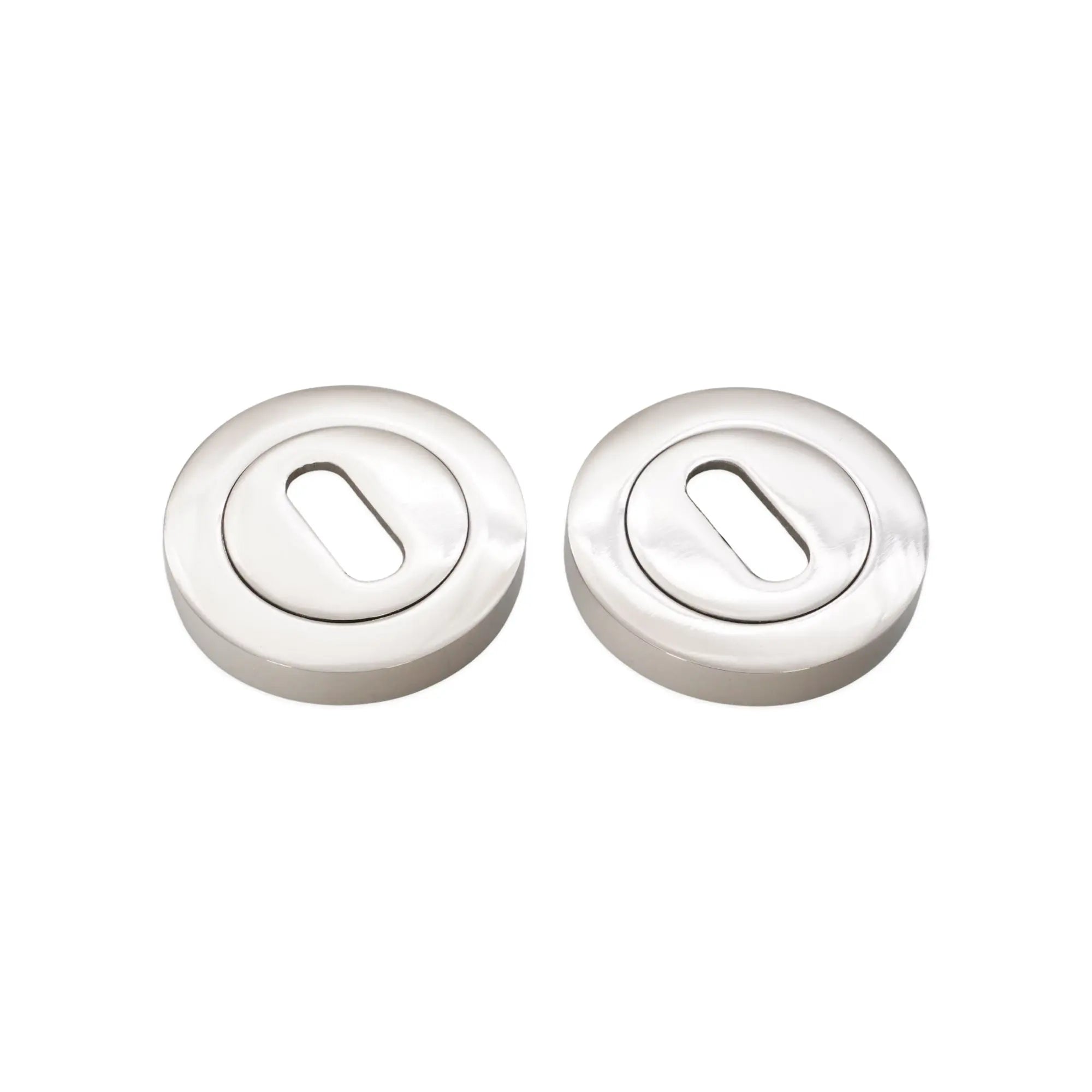 Oval Standard Escutcheon Polished Nickel Spira