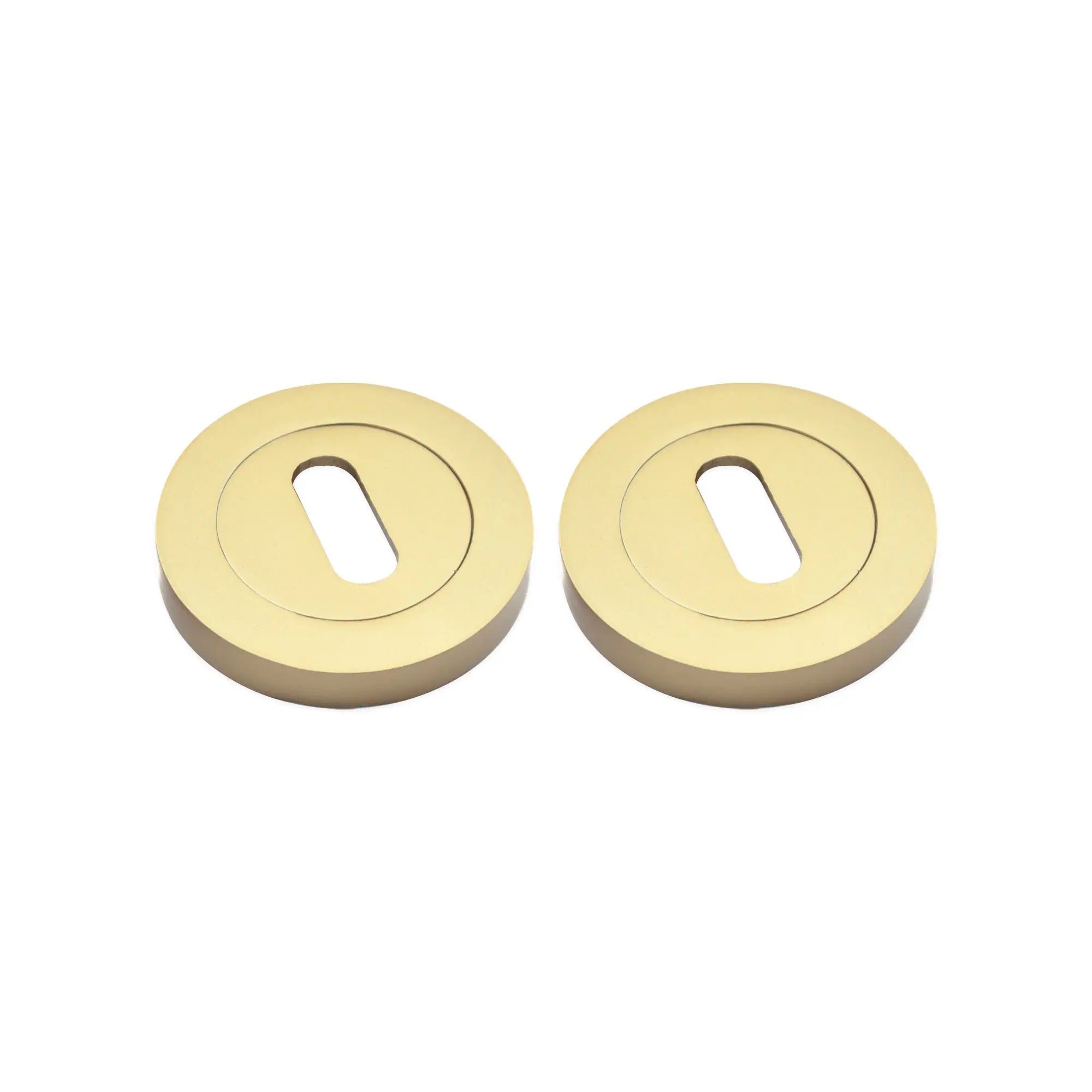 Oval Standard Escutcheon Satin Brass Spira
