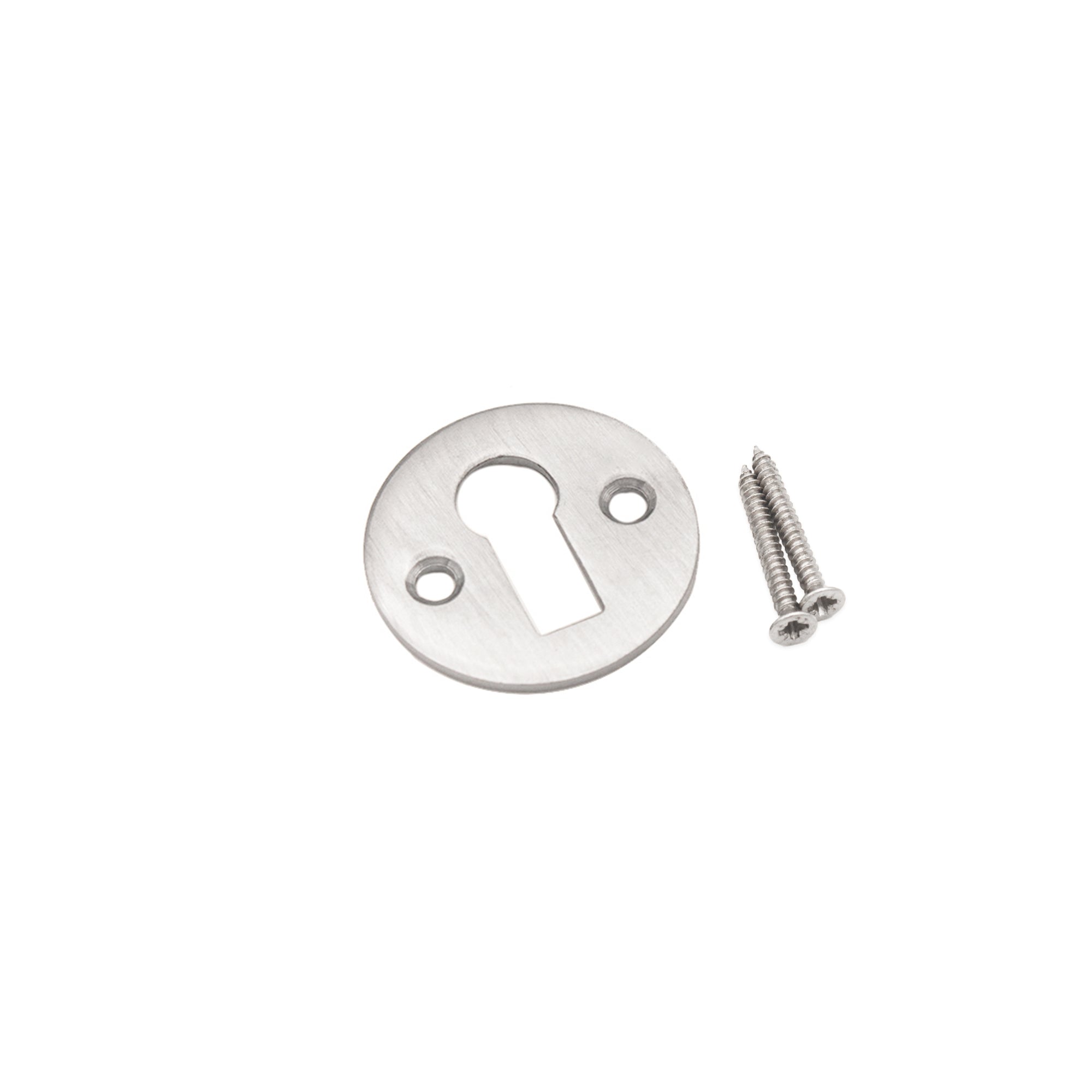 Victorian Key hole Open Satin Chrome