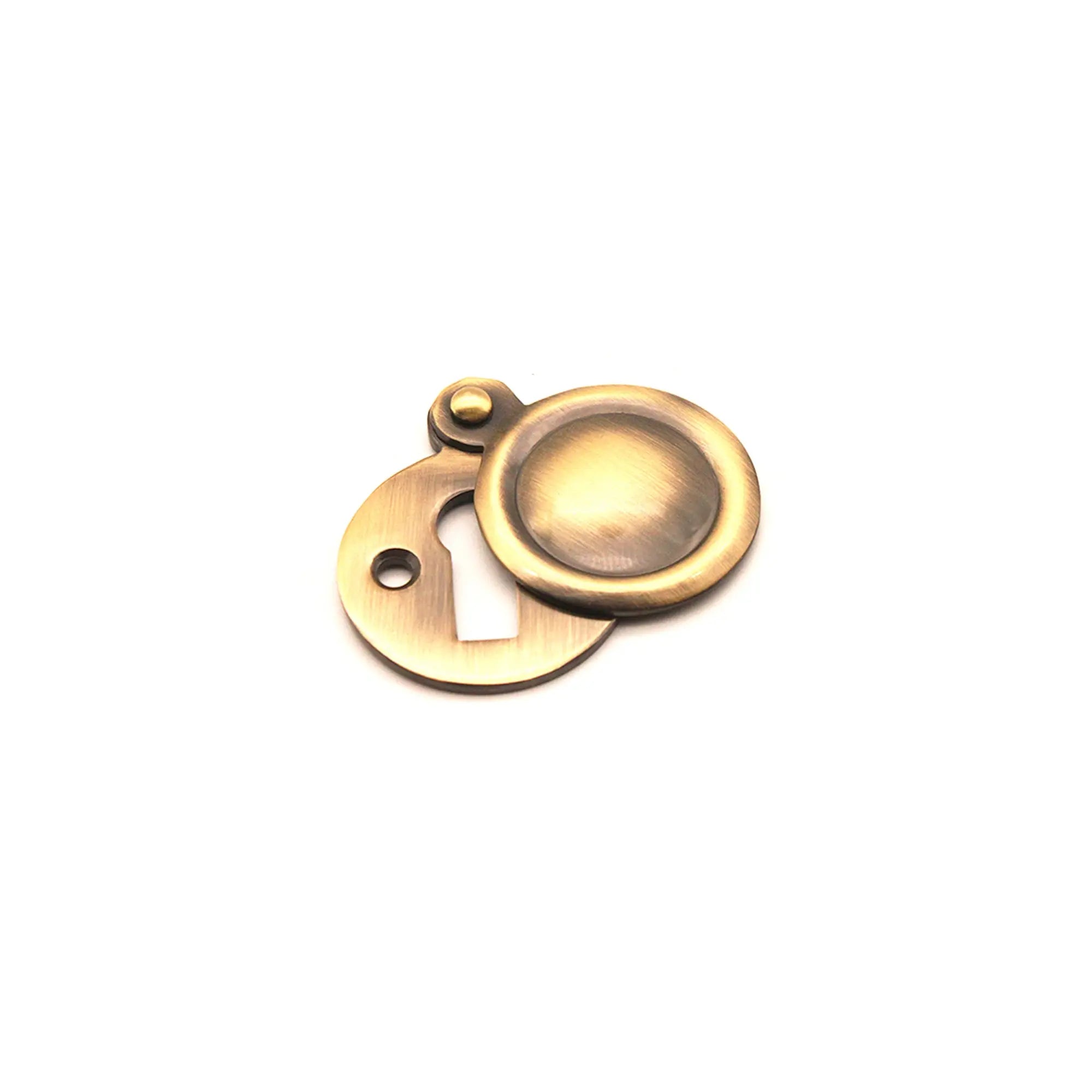 Victorian Key hole Covered Antique Brass Spira