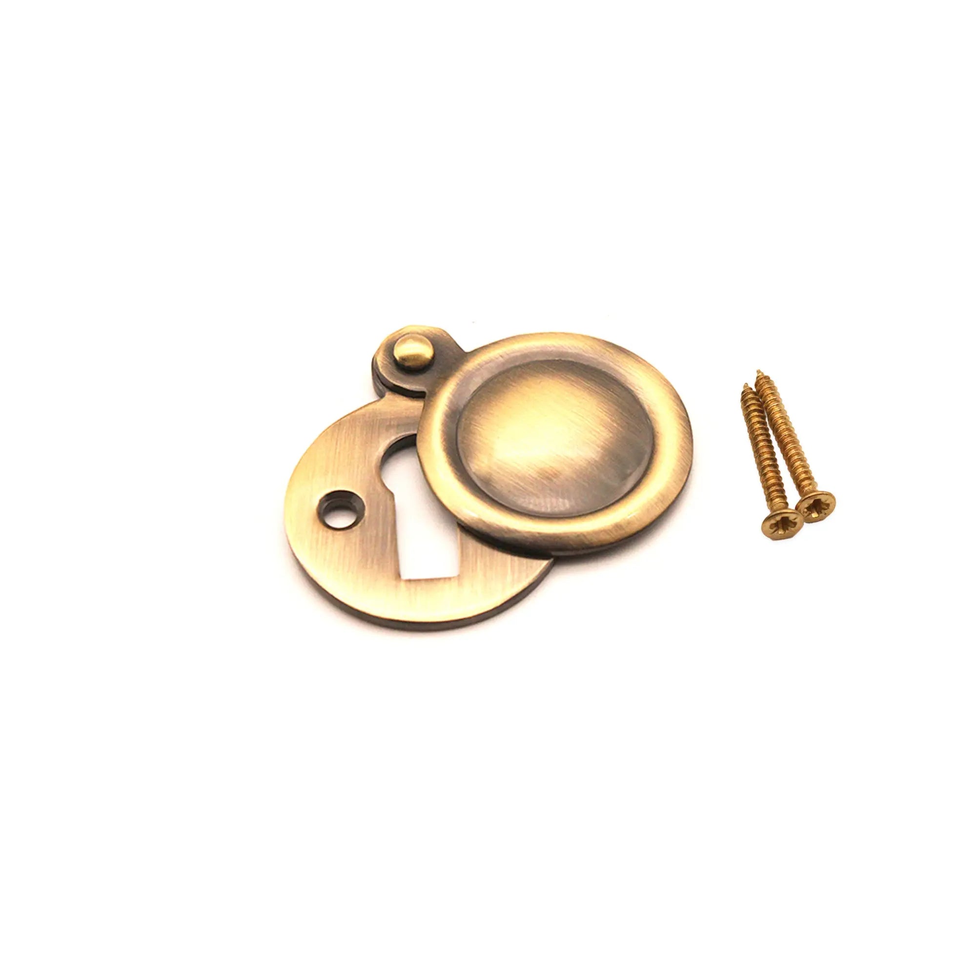 Victorian Key hole Covered Antique Brass Spira