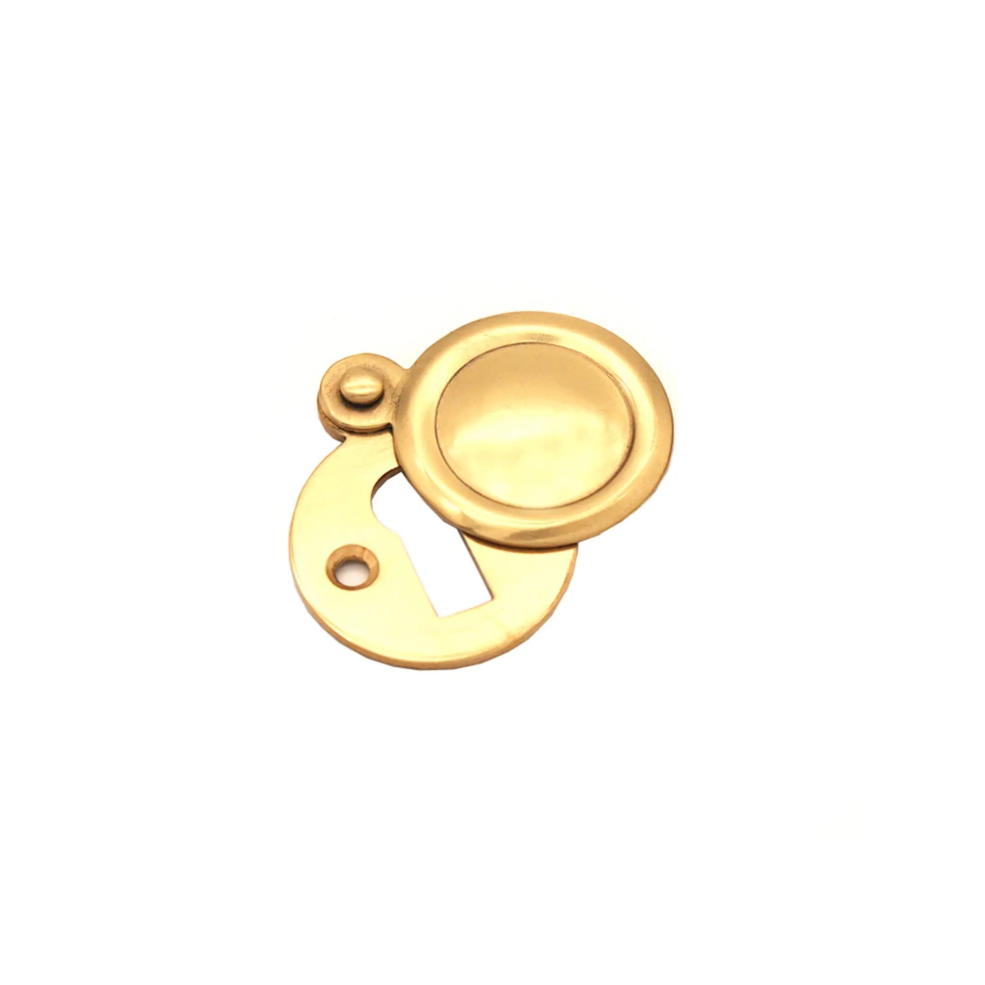 Victorian Key hole Covered Polished Brass Spira