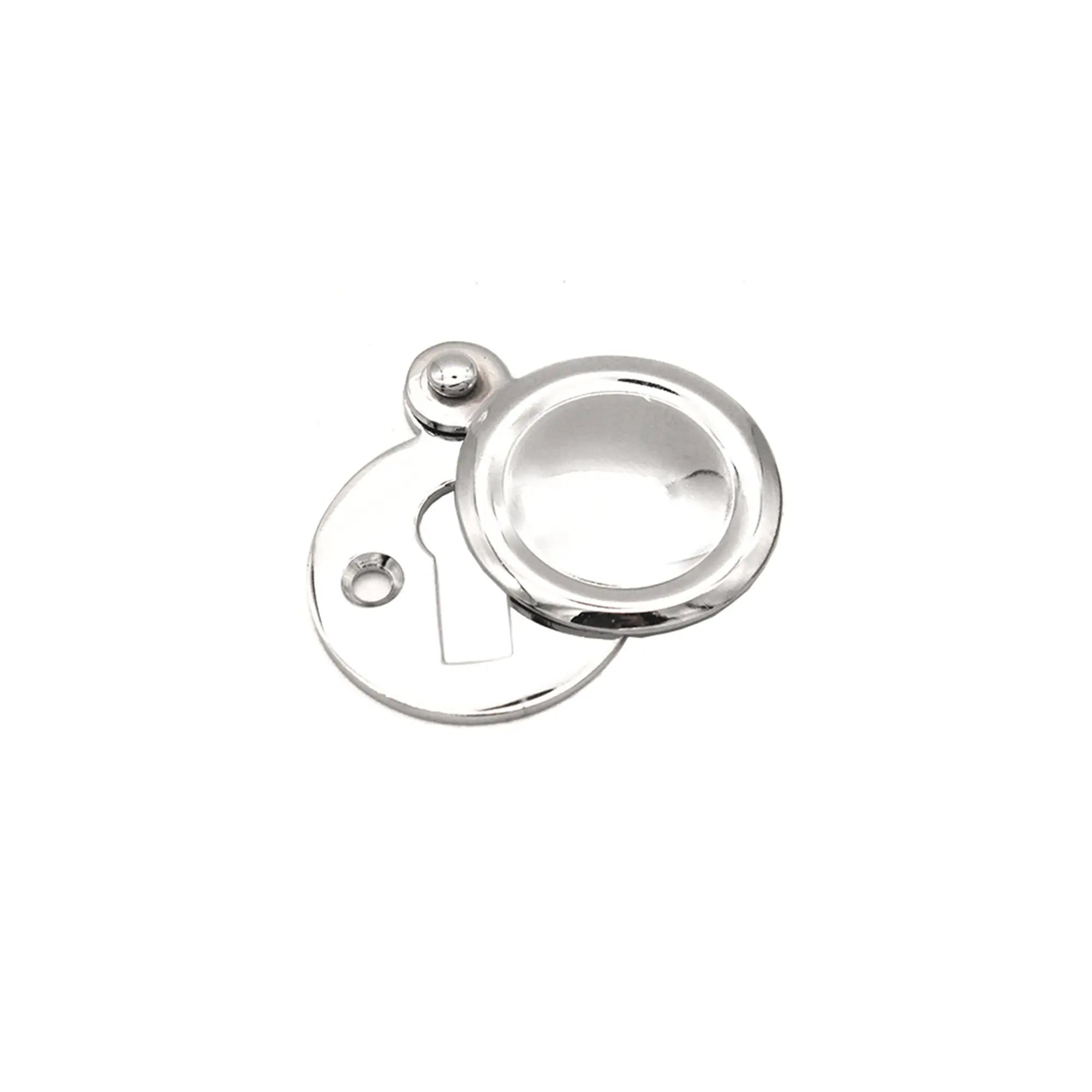 Victorian Key hole Covered Polished Chrome Spira