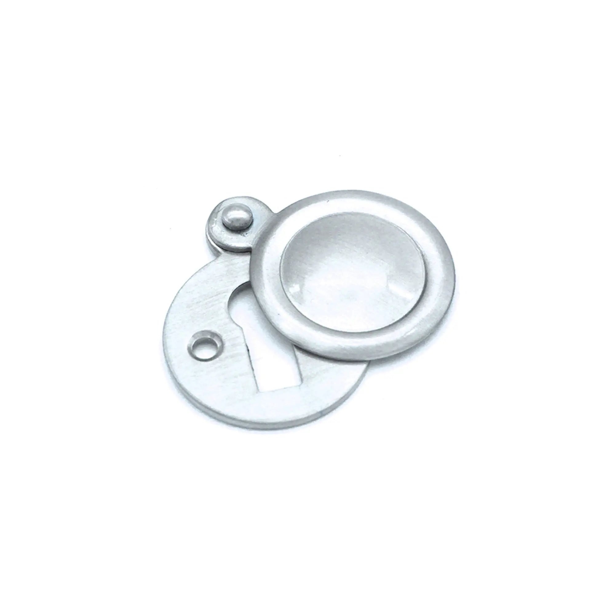 Victorian Key hole Covered Satin Chrome Spira