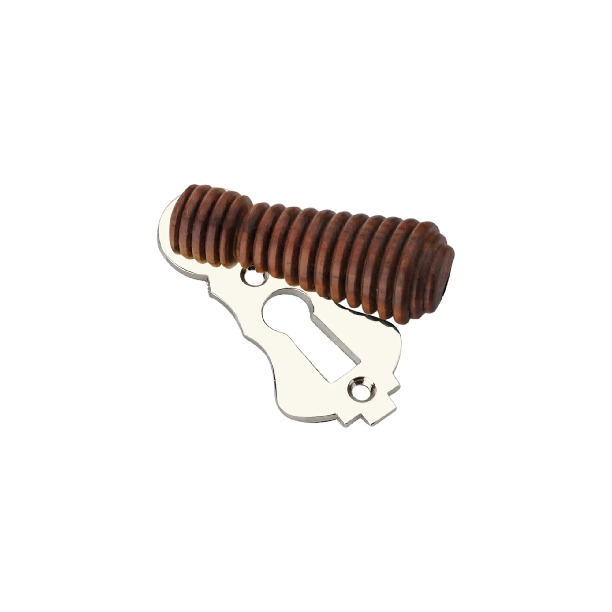 Rosewood Beehive Escutcheon Polished Nickel Spira
