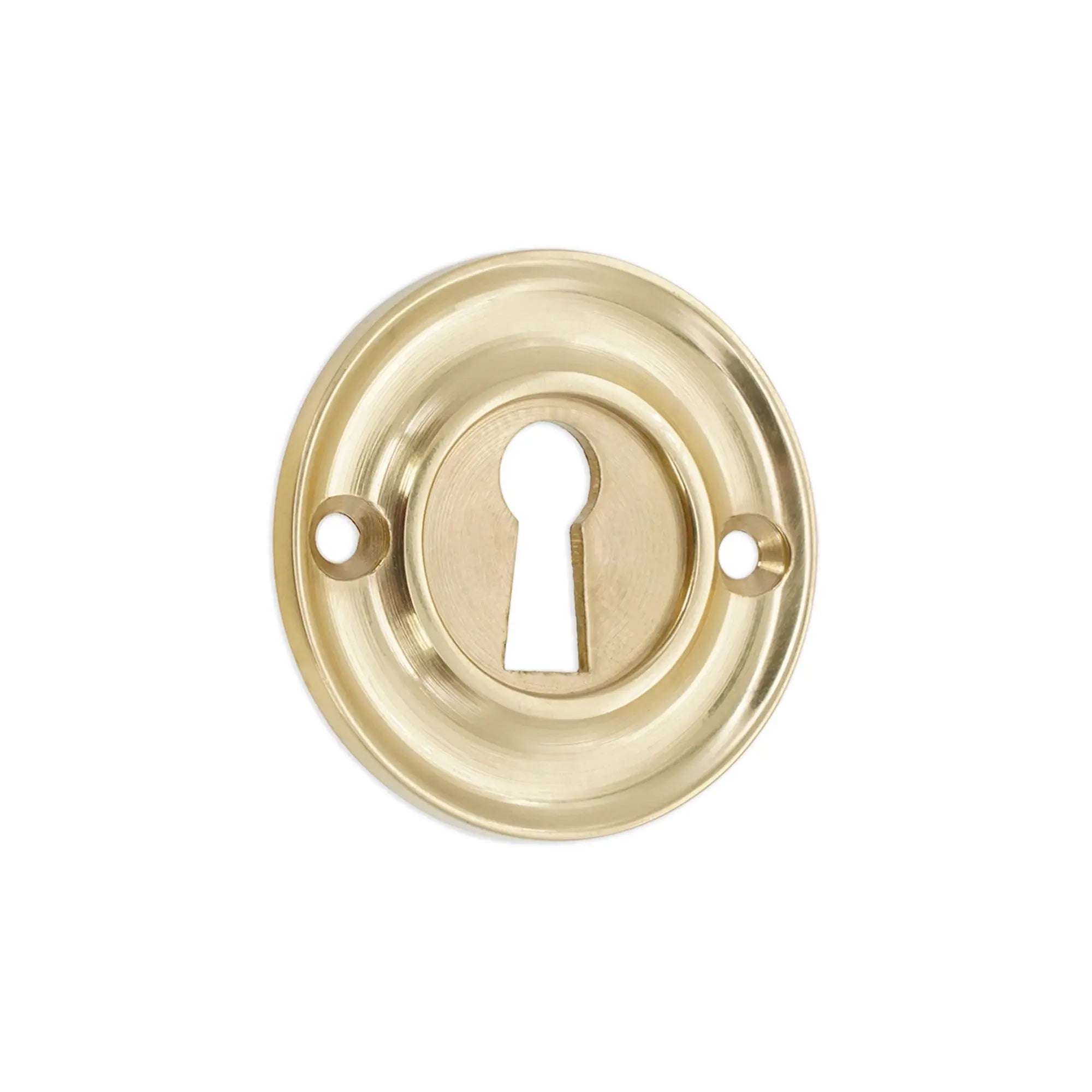 Slimline Standard Escutcheon Polished Brass Spira