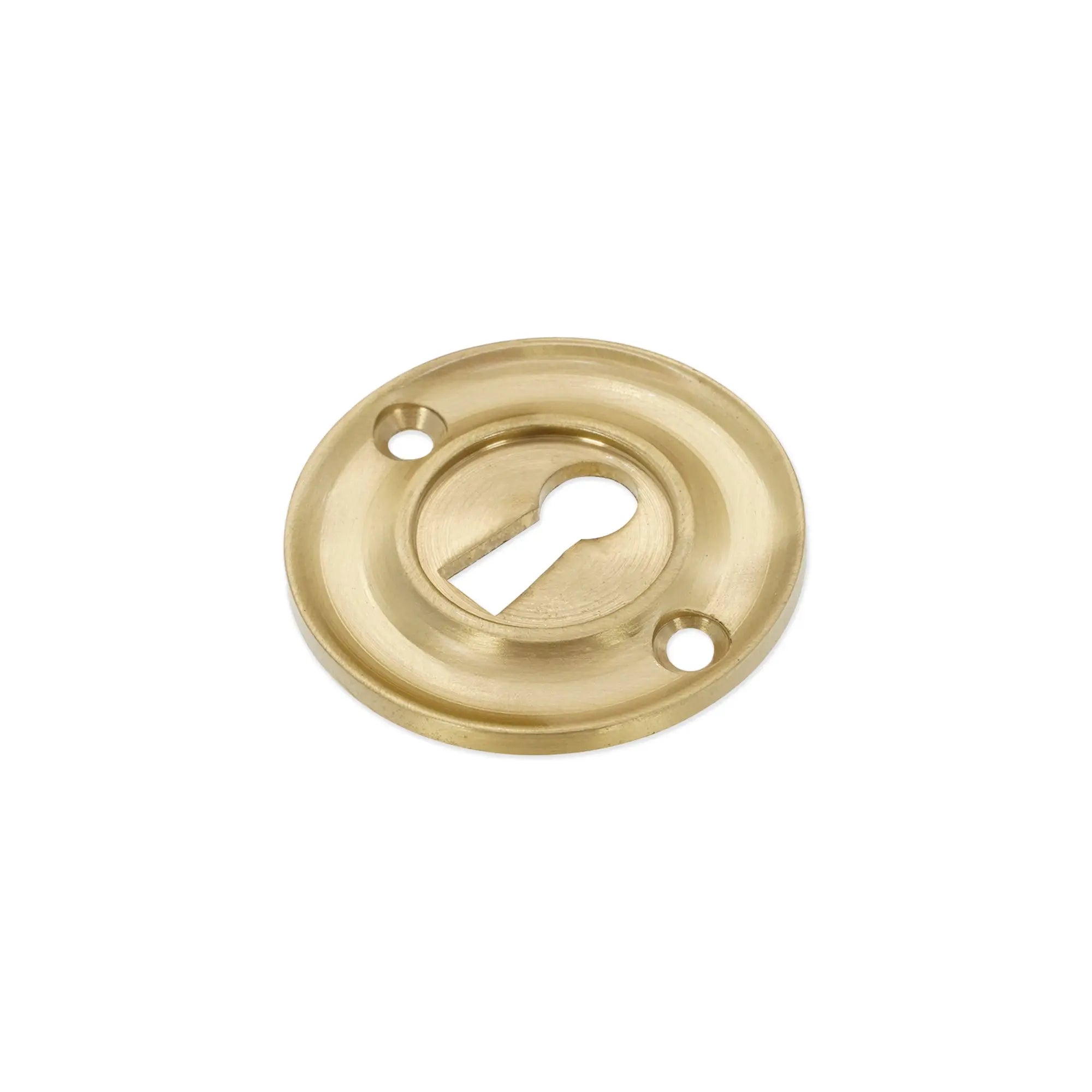 Slimline Standard Escutcheon Satin Brass Spira