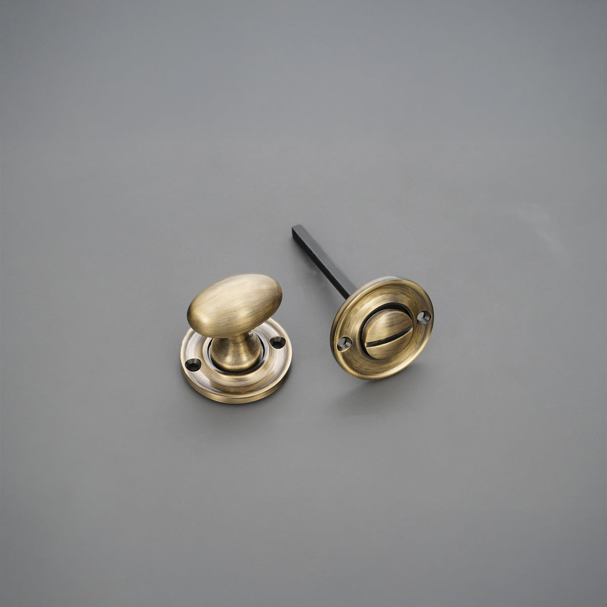 Slimline Turn & Release Antique Brass