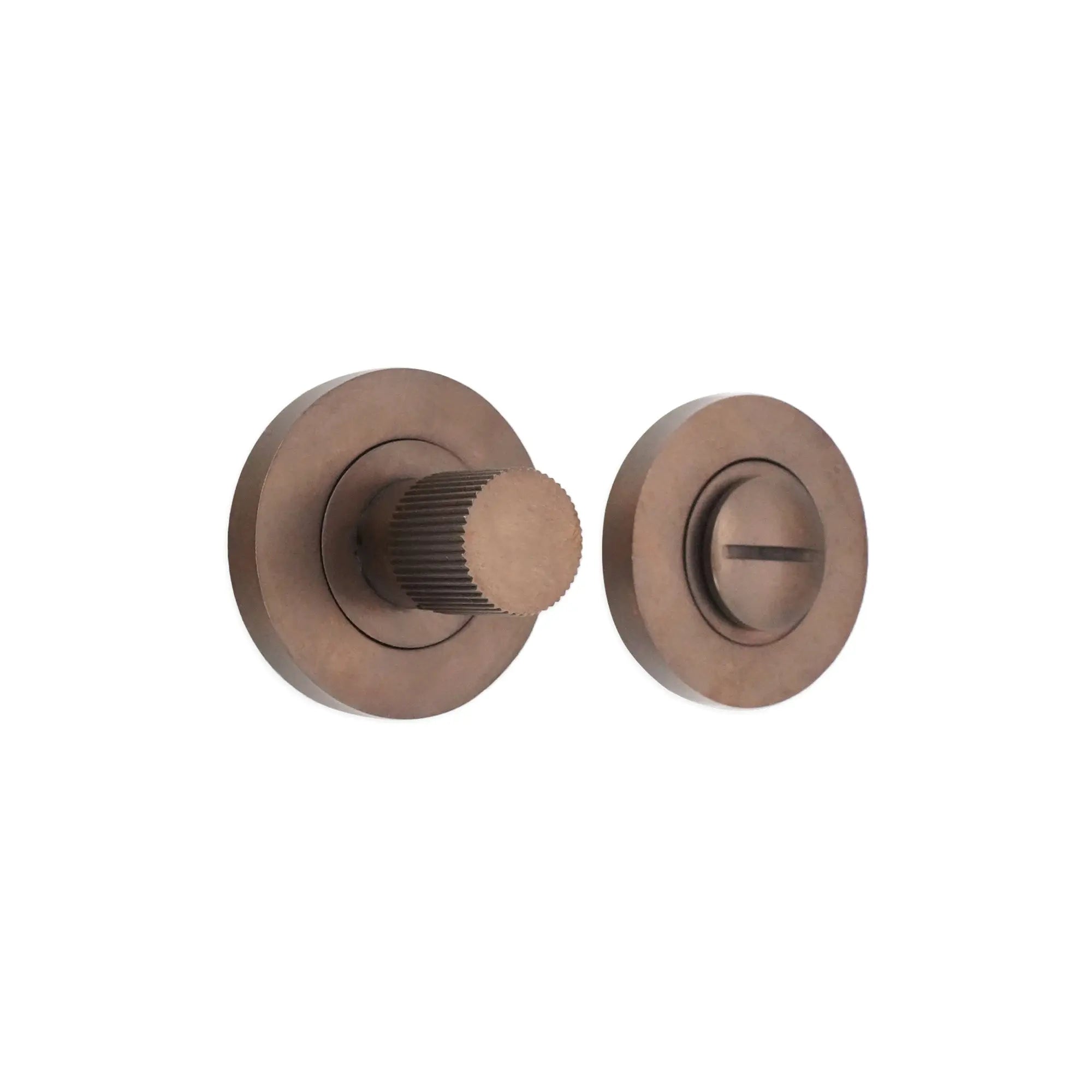 Linear Knurlmond Thumb Turn & Release Matt Antique Spira