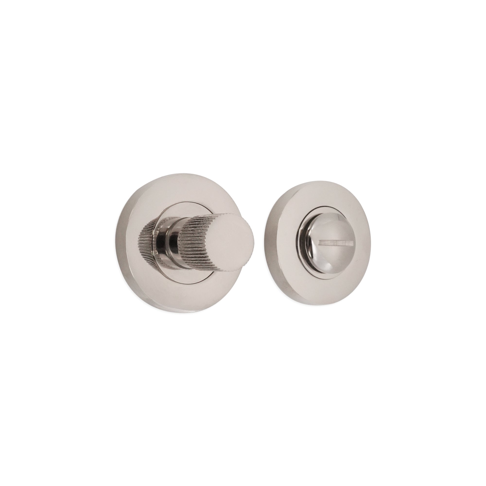 Linear Knurlmond Thumb Turn & Release Polished Nickel