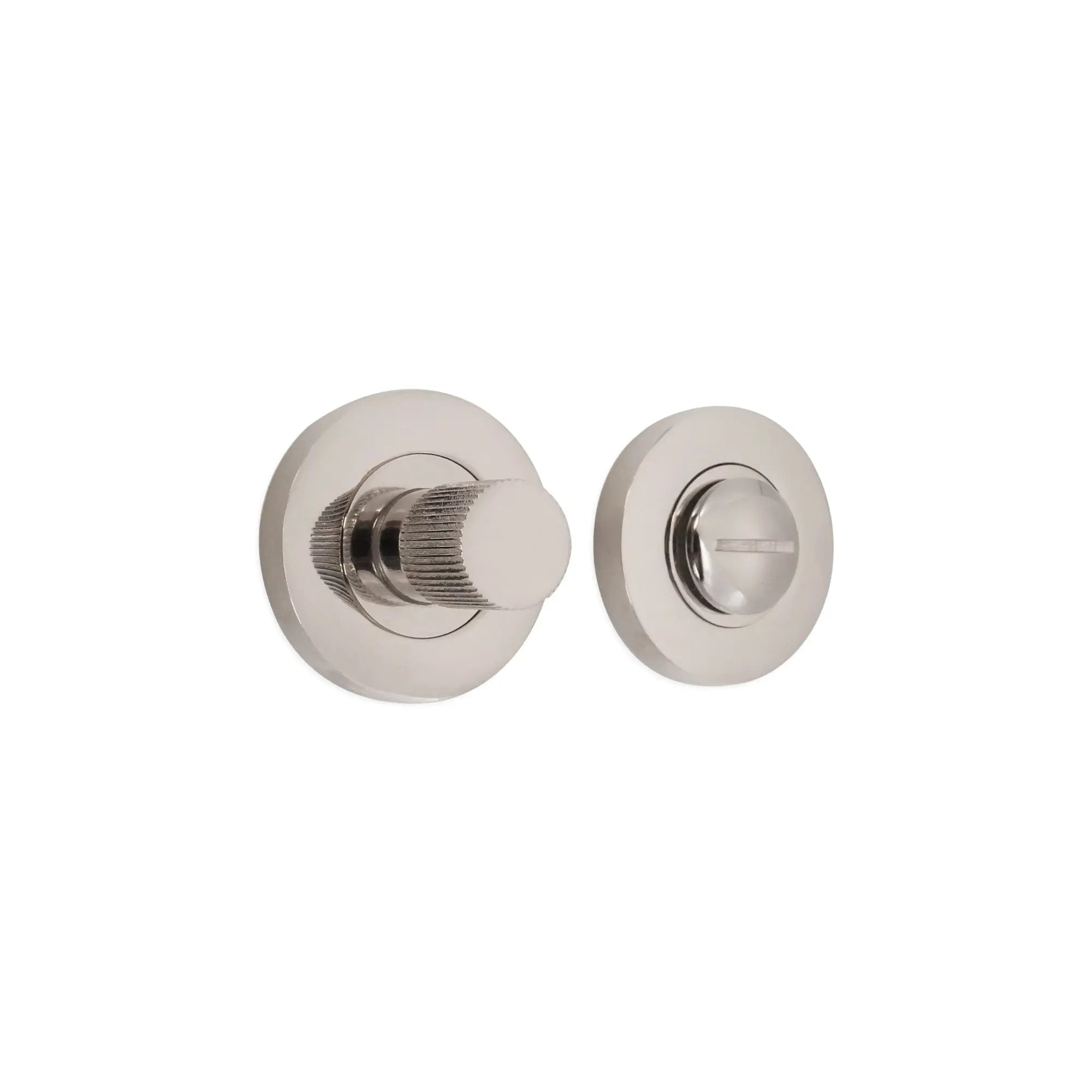 Linear Knurlmond Thumb Turn & Release Polished Nickel Spira