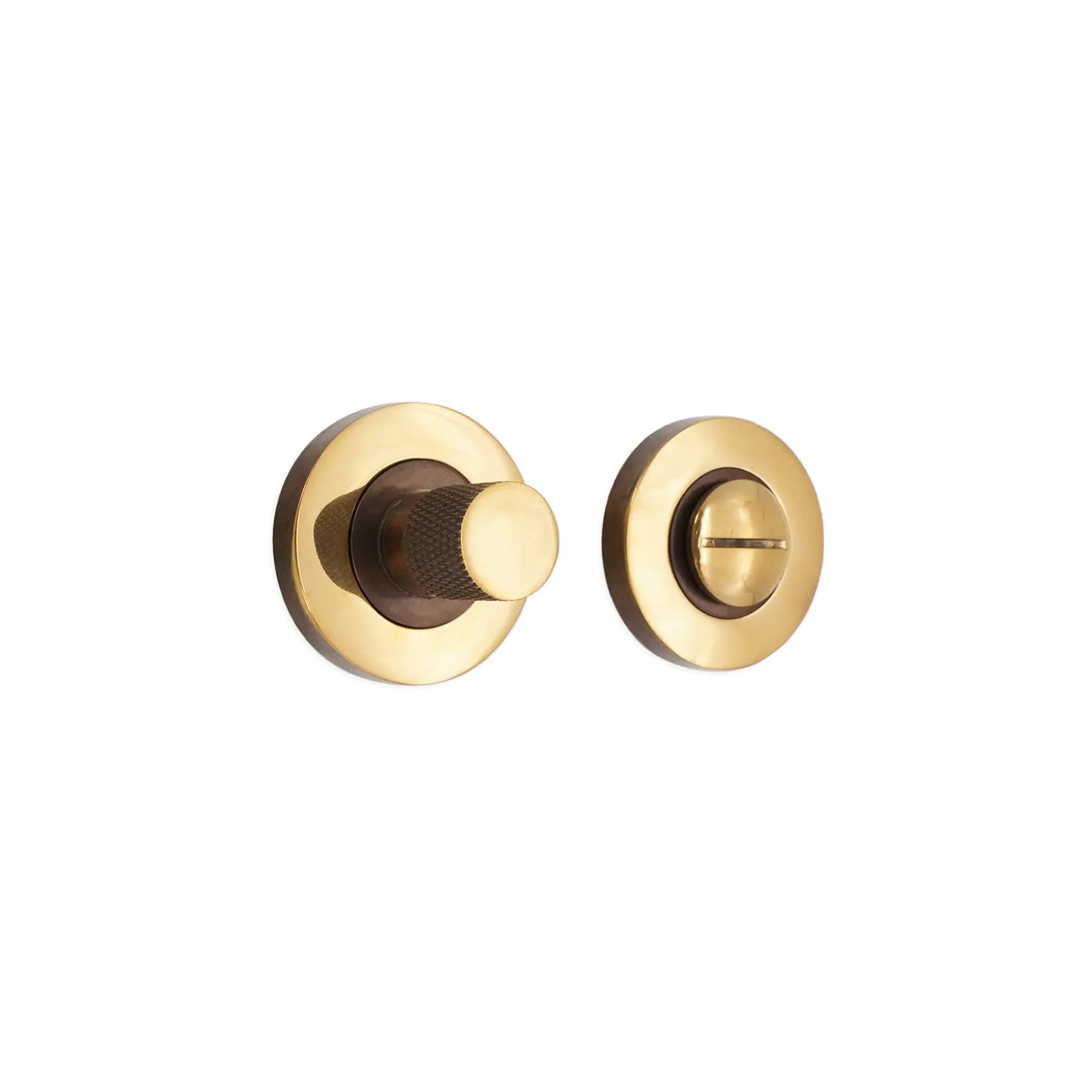 Jewel Knurlmond Thumb Turn & Release Aged Brass Spira