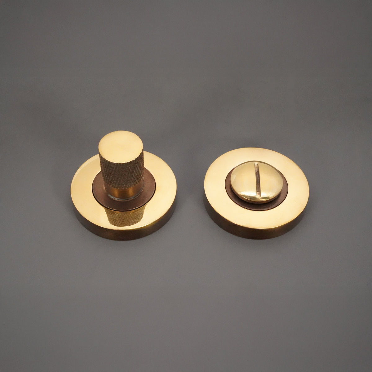 Jewel Knurlmond Thumb Turn & Release Aged Brass