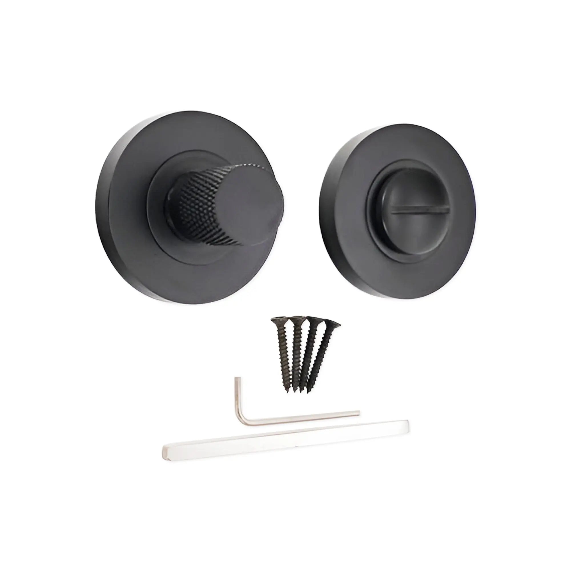 Jewel Knurlmond Thumb Turn & Release Matt Black Spira