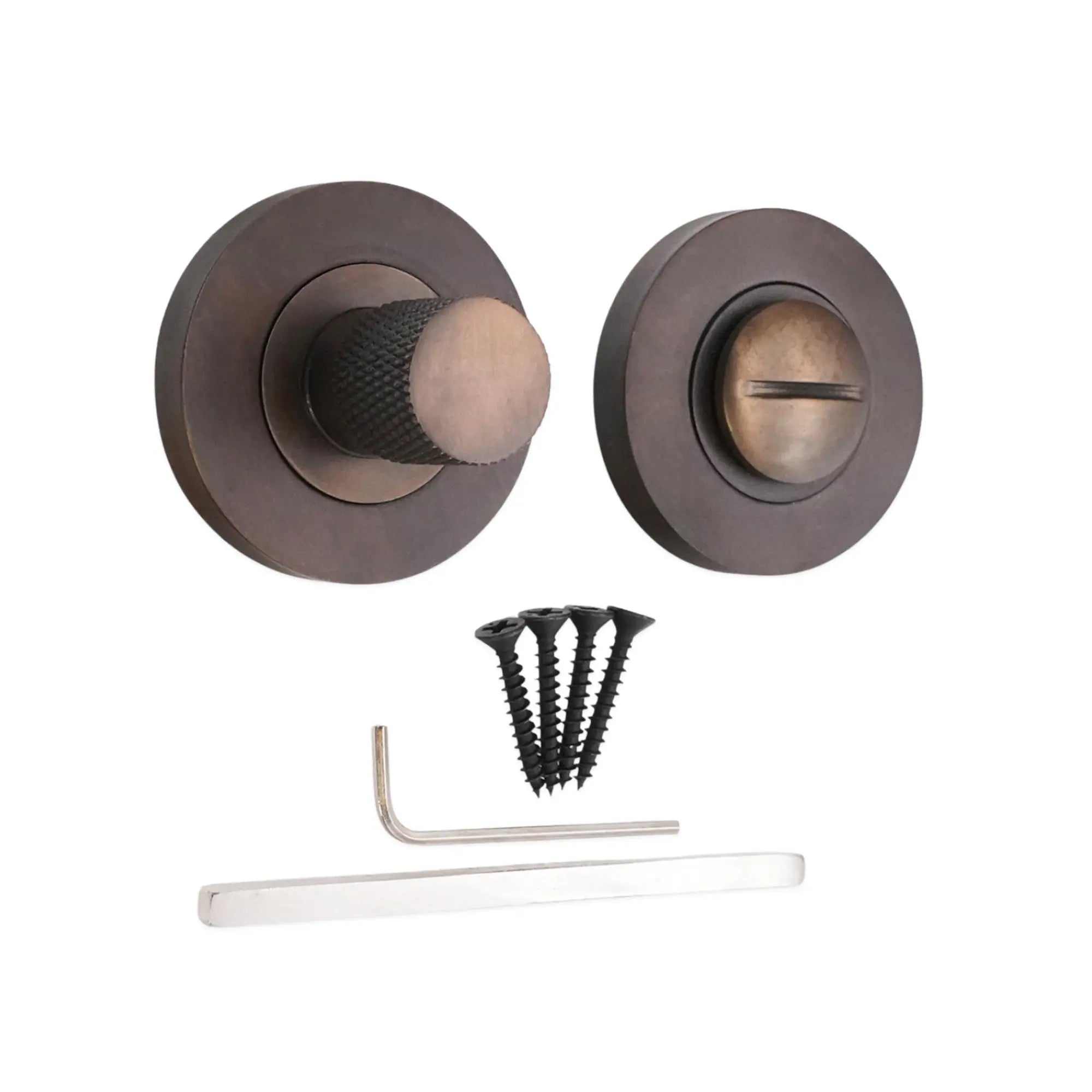 Jewel Knurlmond Thumb Turn & Release Matt Antique Spira