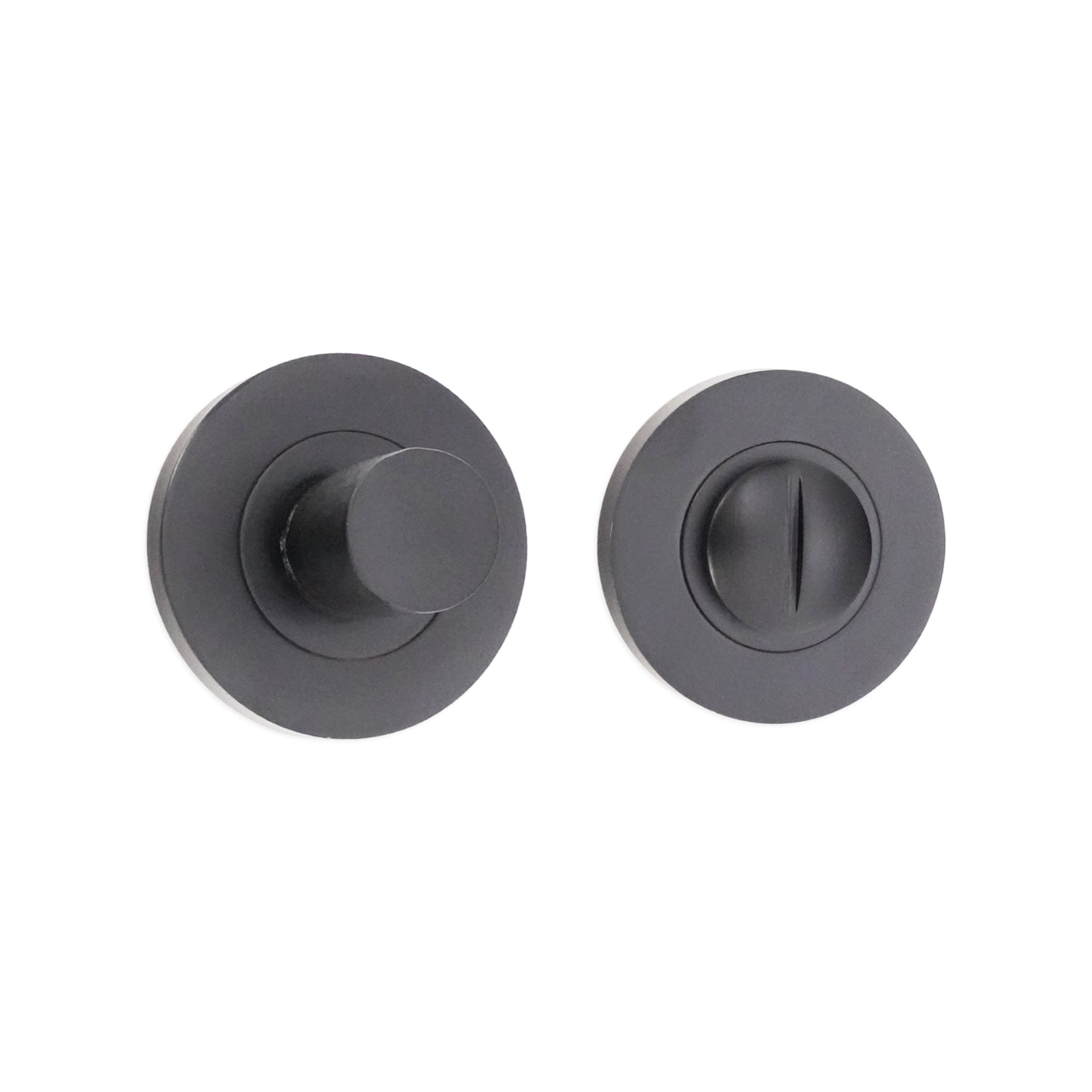 Hammered Knurlmond Thumb Turn & Release Matt Black