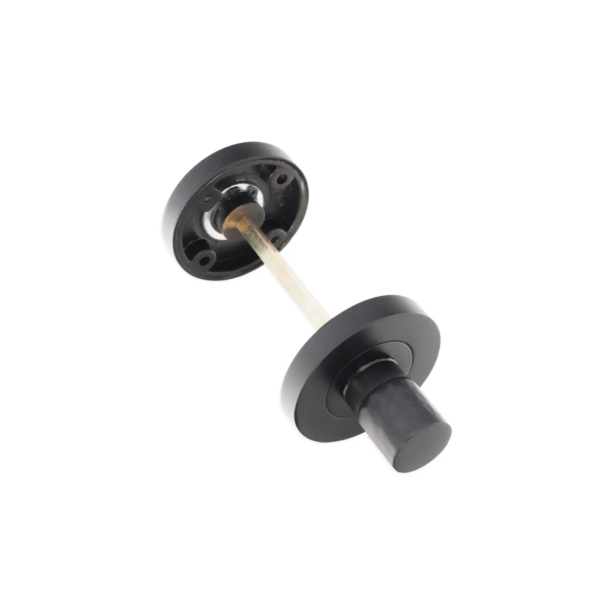 Hammered Knurlmond Thumb Turn & Release Matt Black Spira