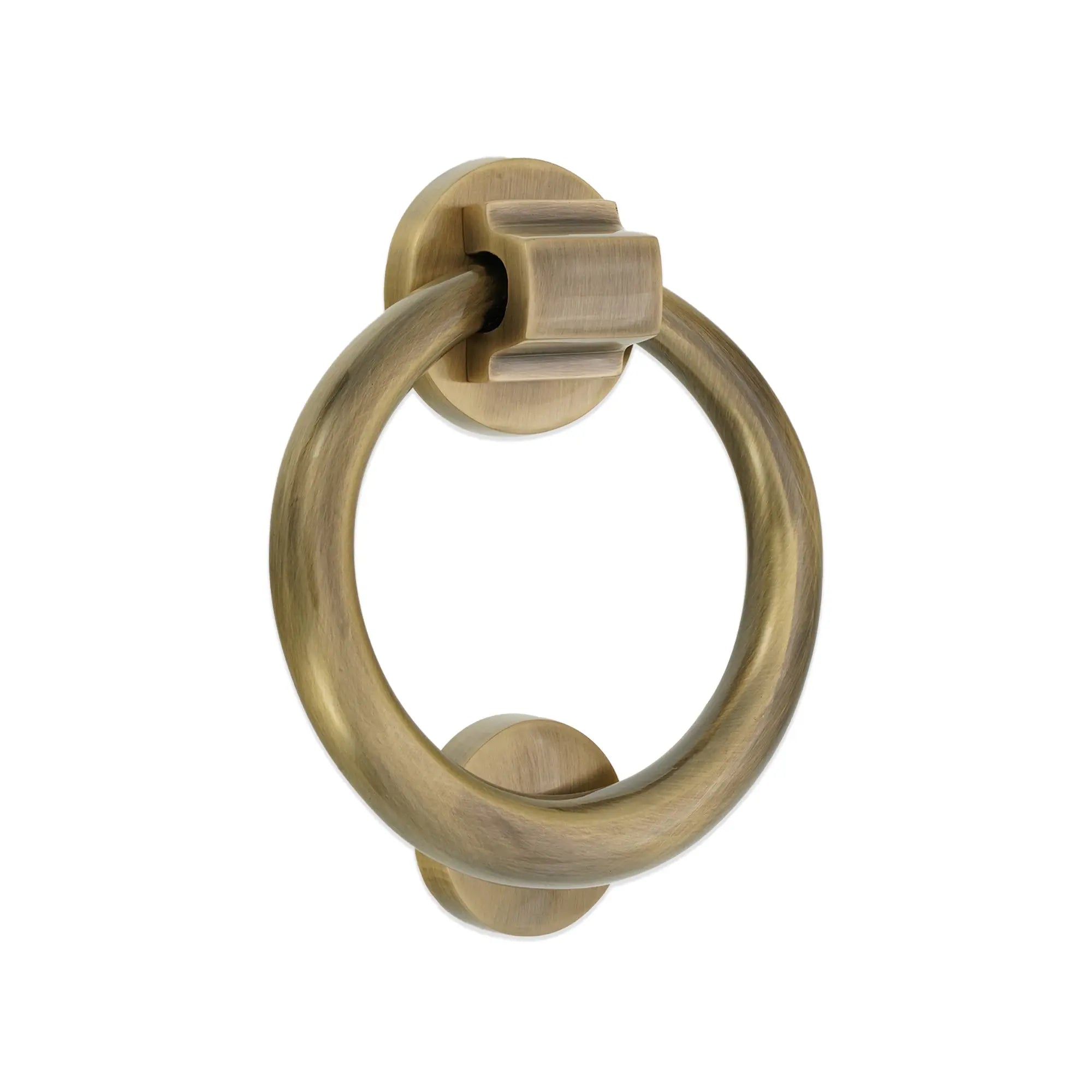 Ring Door Knocker 110mm Antique Brass Spira