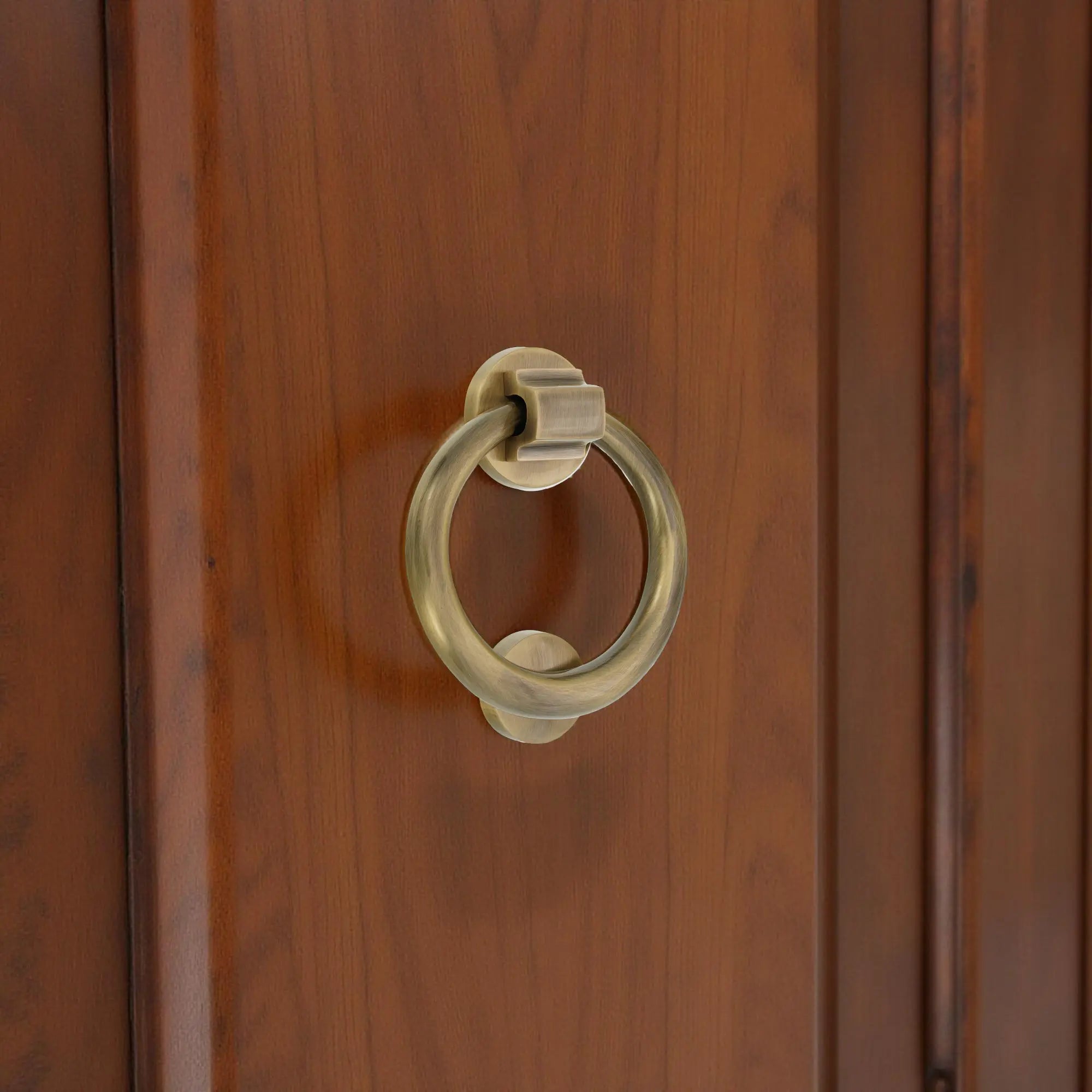 Ring Door Knocker 110mm Antique Brass Spira