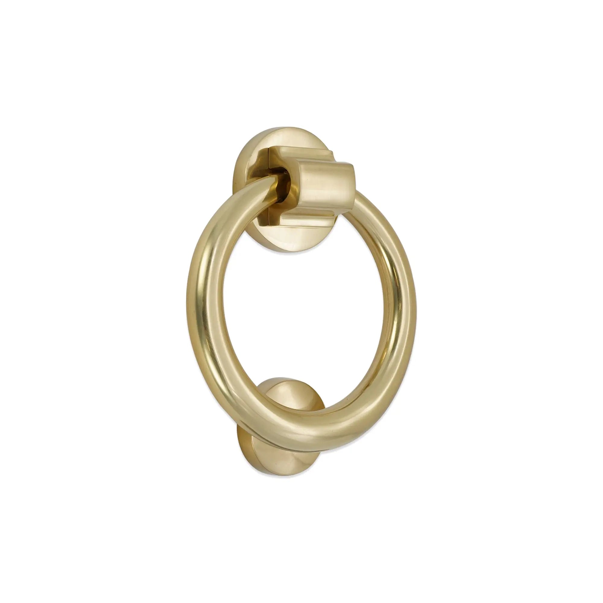 Ring Door Knocker 110mm Polished Brass Spira