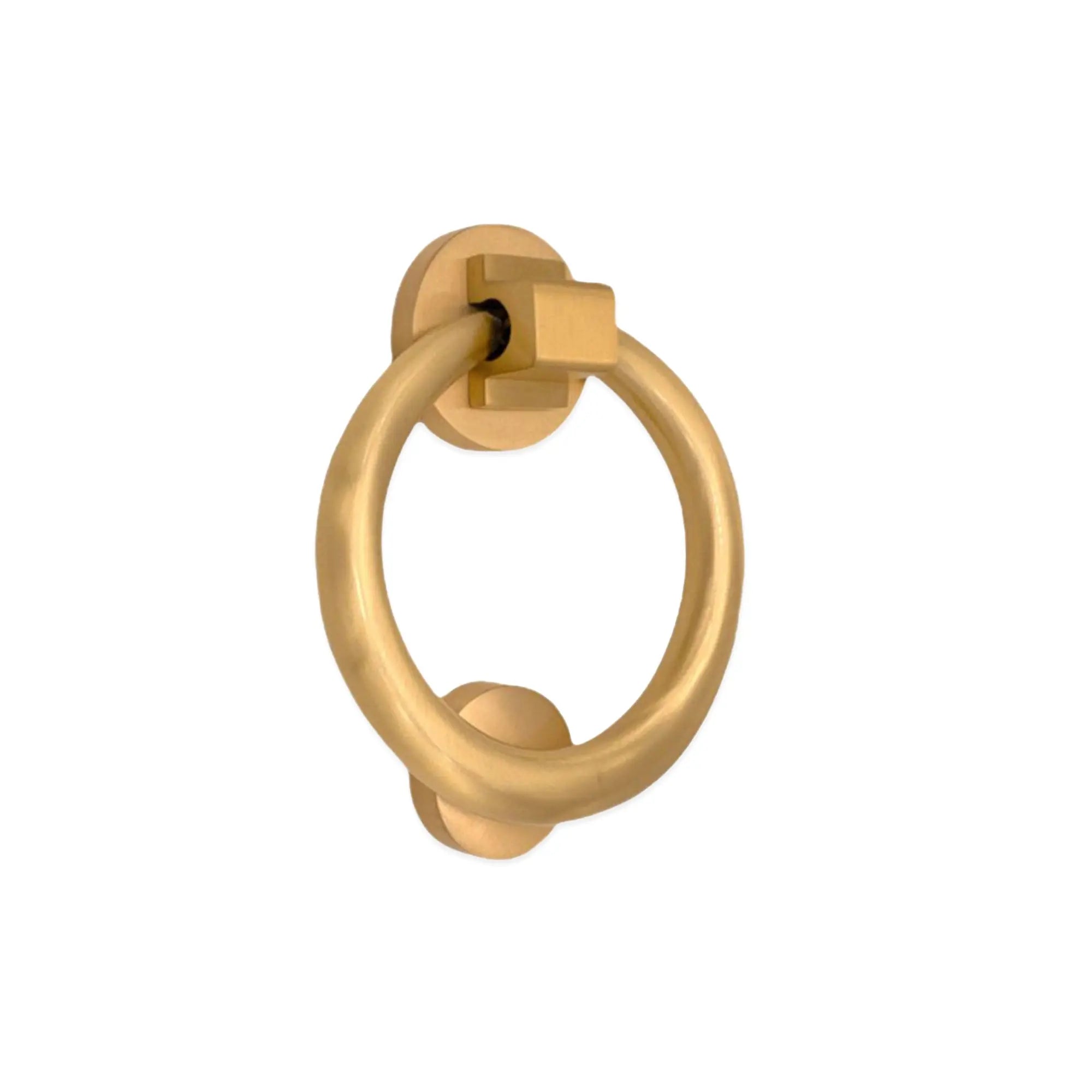 Ring Door Knocker 110mm Satin Brass Spira