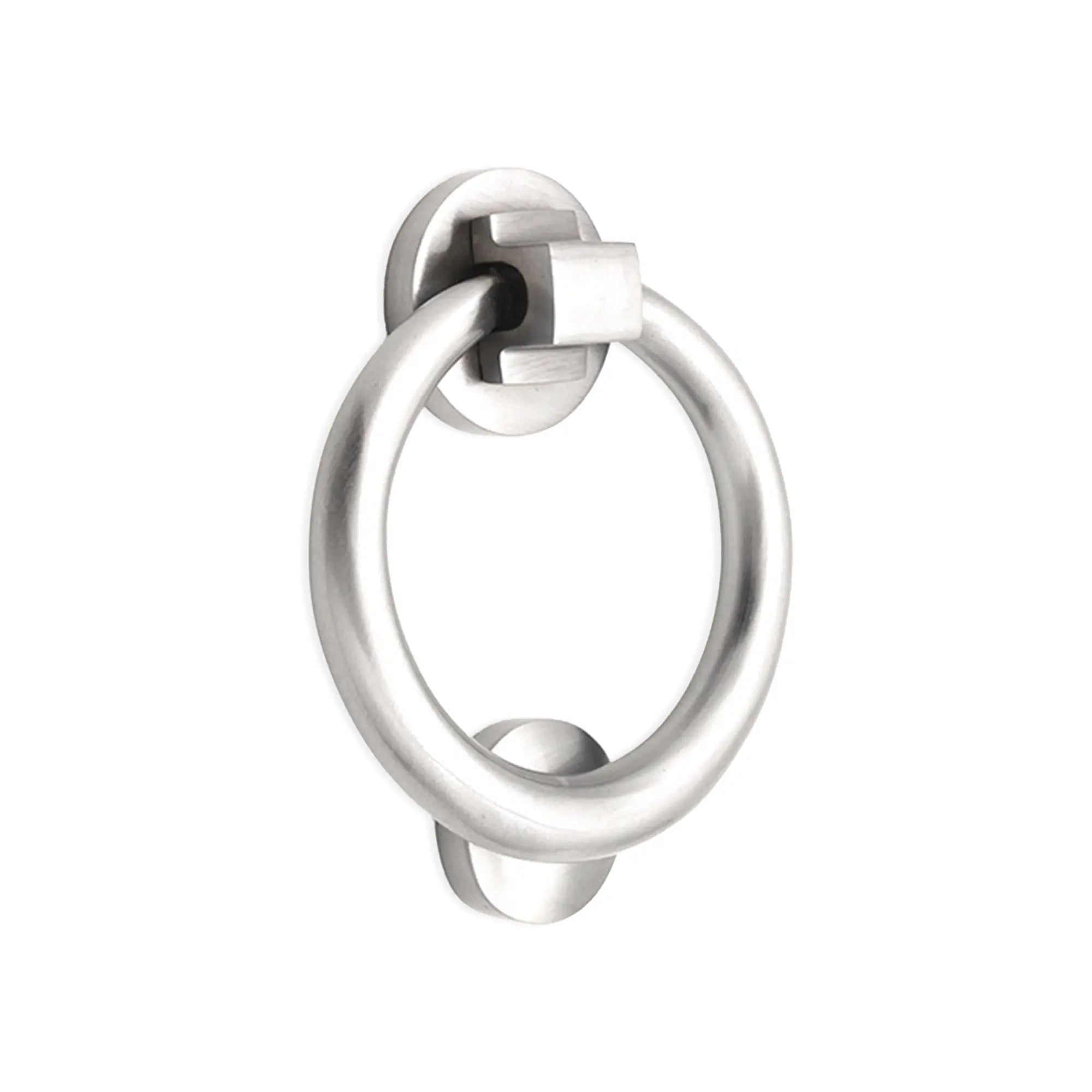 Ring Door Knocker 110mm Satin Chrome Spira