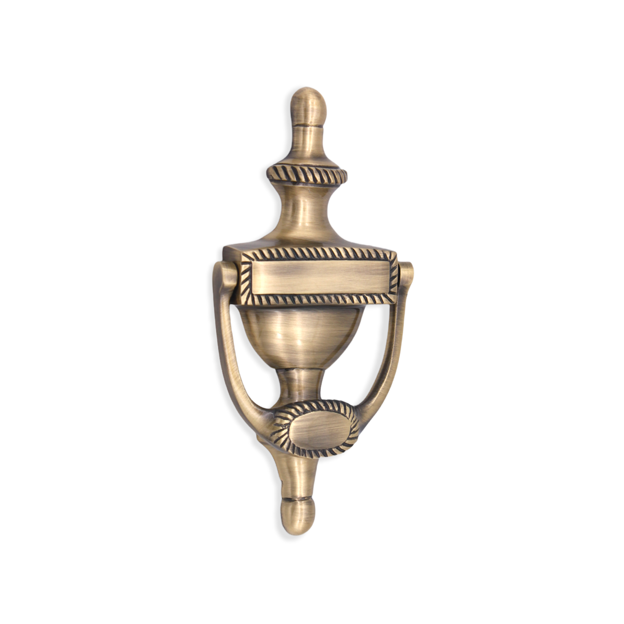 Georgian Door Knocker 150mm Antique Brass Spira