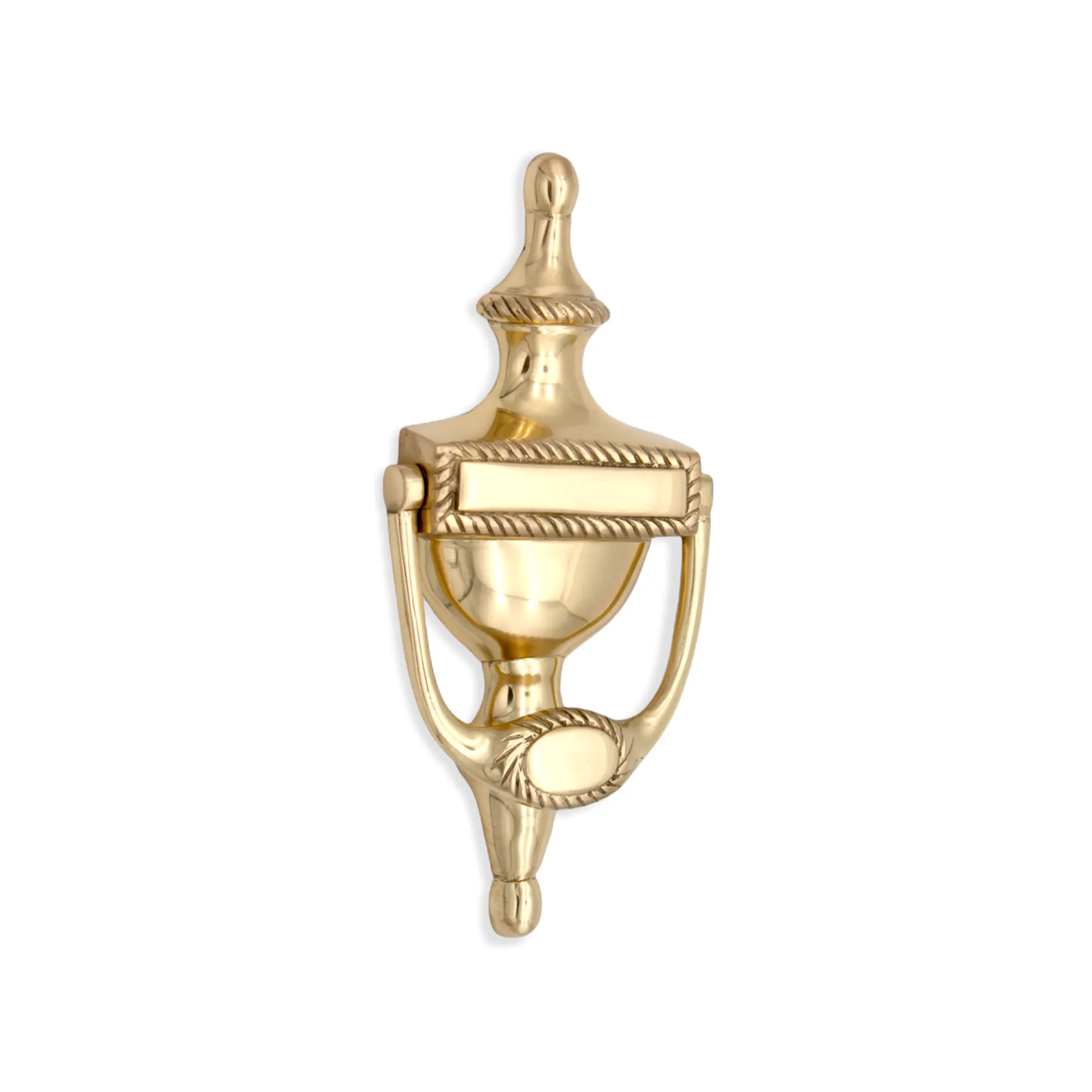 Georgian Door Knocker 150mm Polished Brass Spira