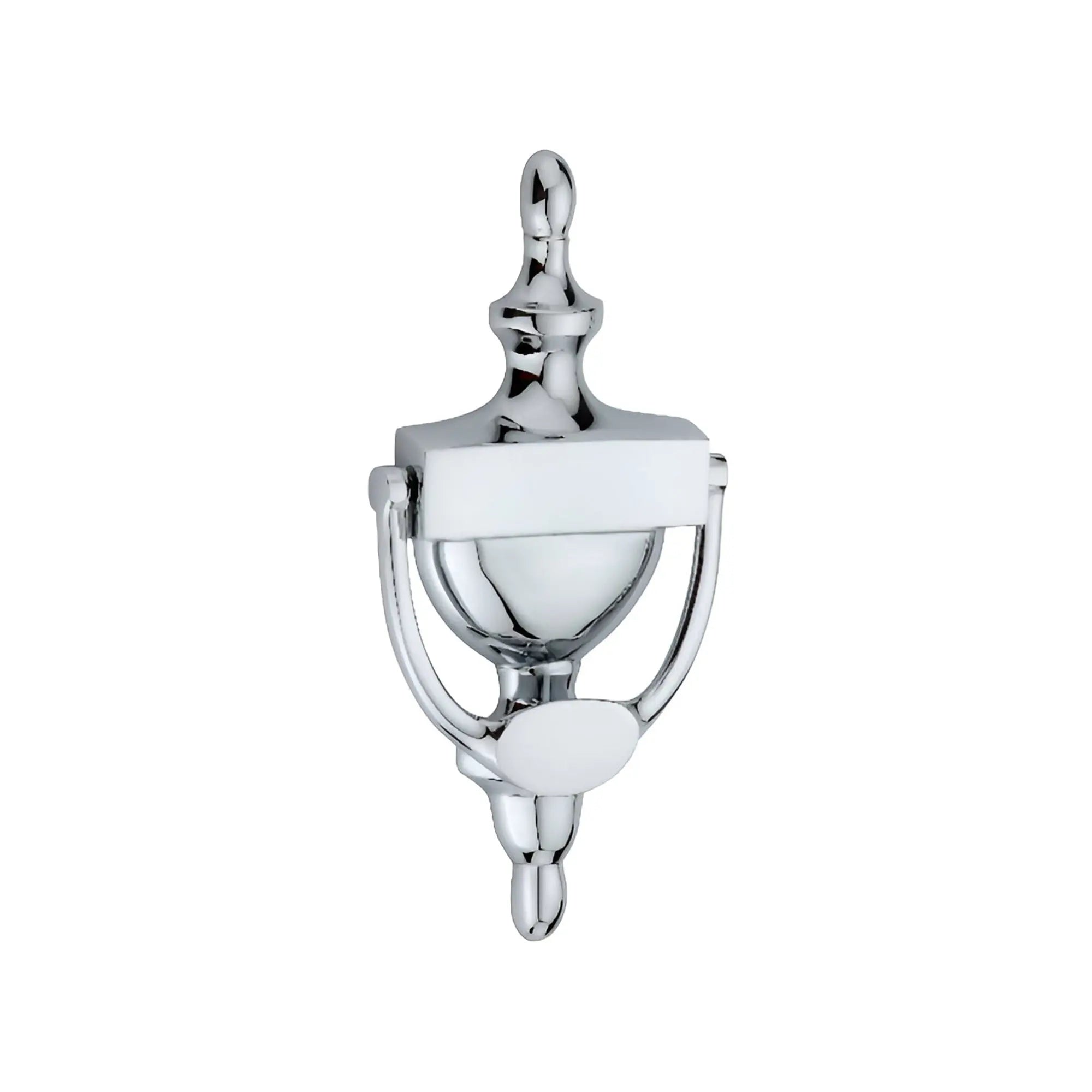 Victorian Door Knocker 200mm Polished Chrome Spira