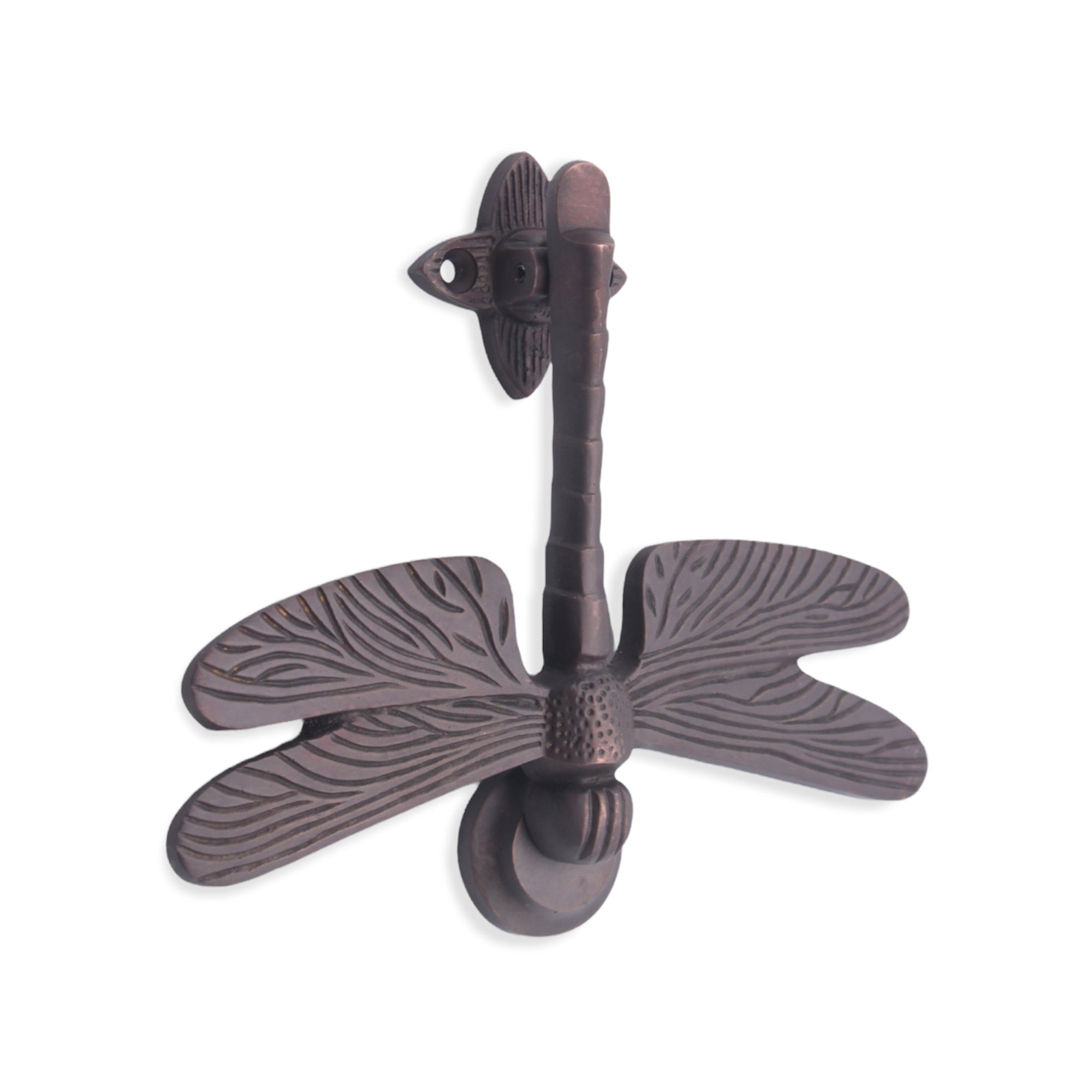 Dragonfly Door Knocker Aged Bronze Spira