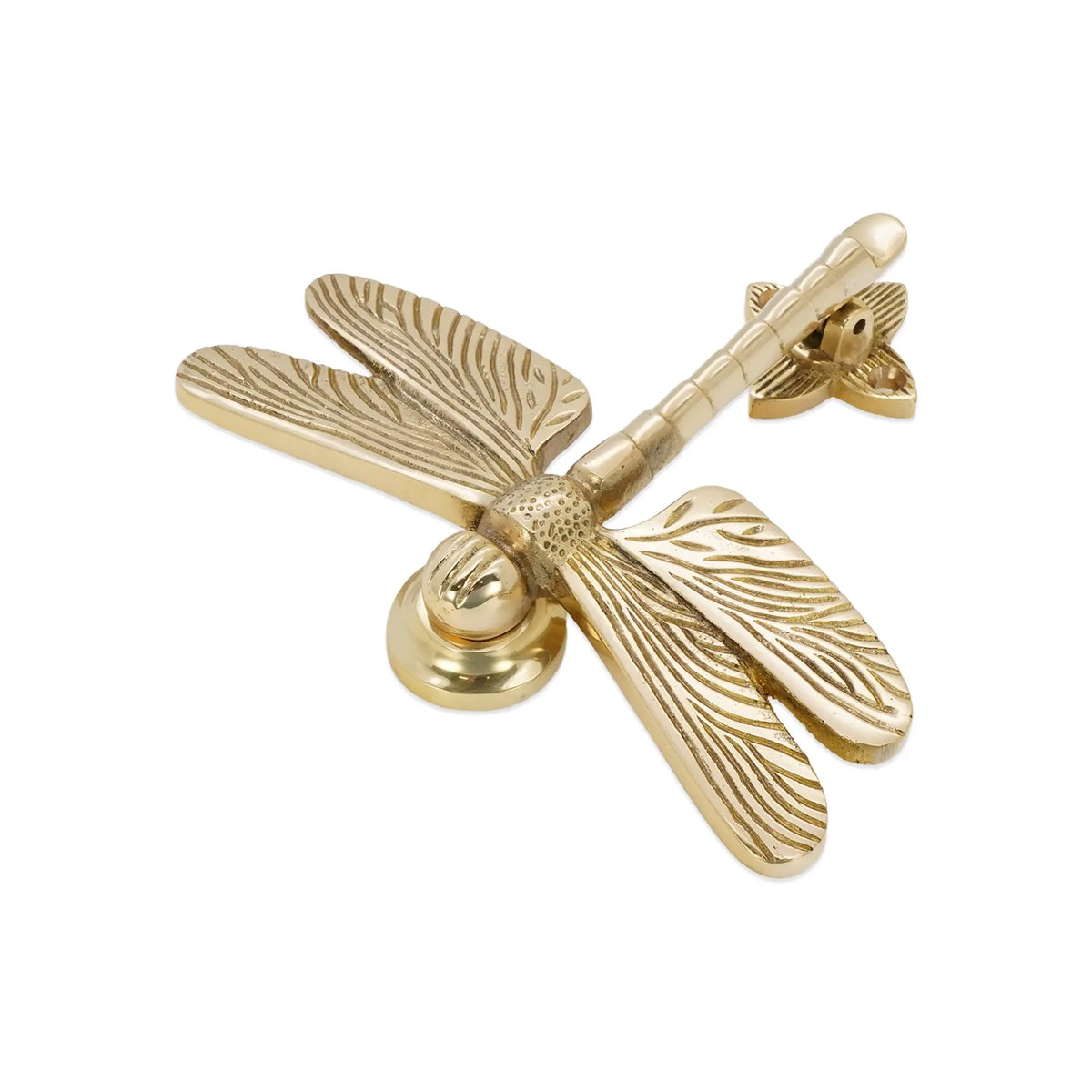 Dragonfly Door Knocker Polished Brass Spira