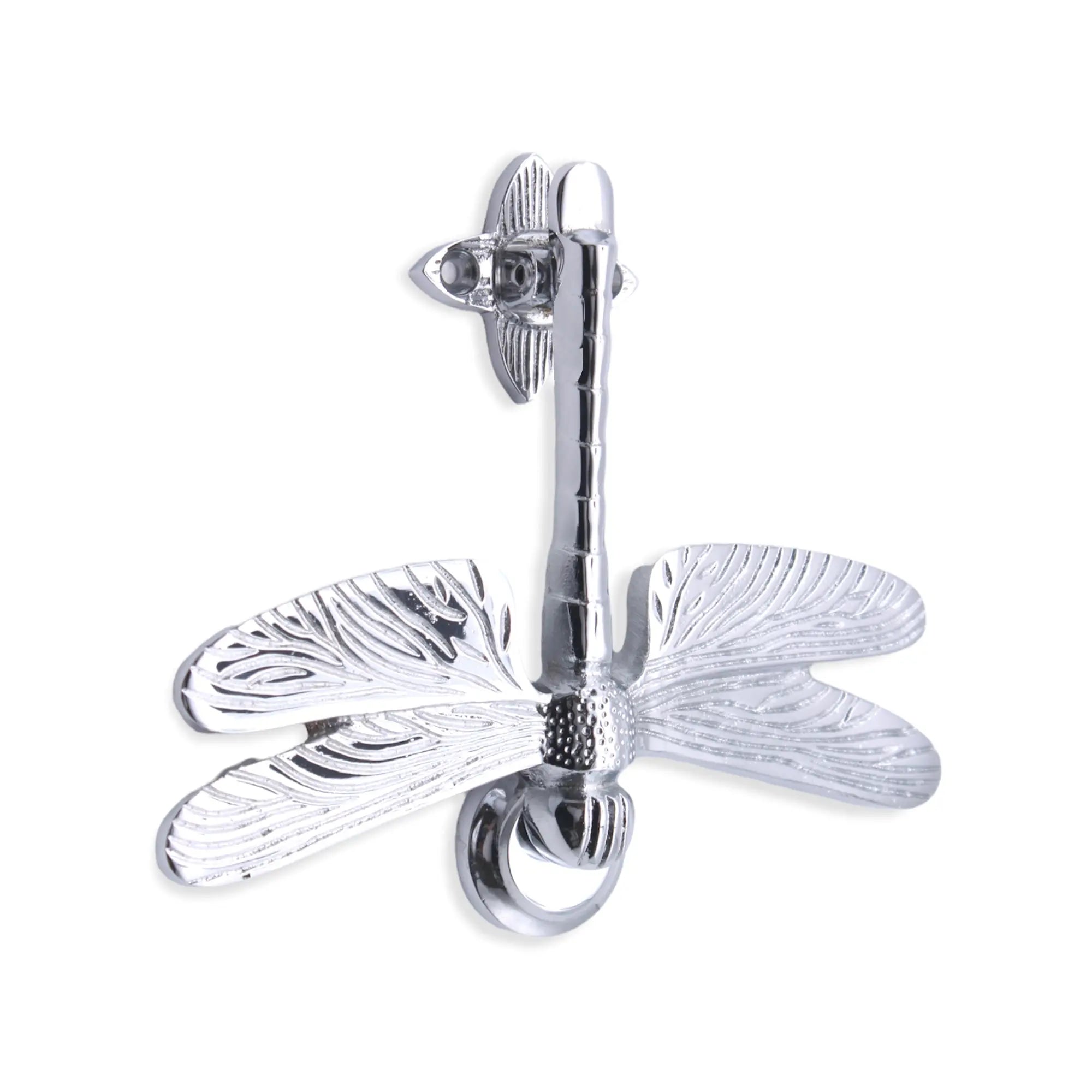 Dragonfly Door Knocker Polished Chrome Spira